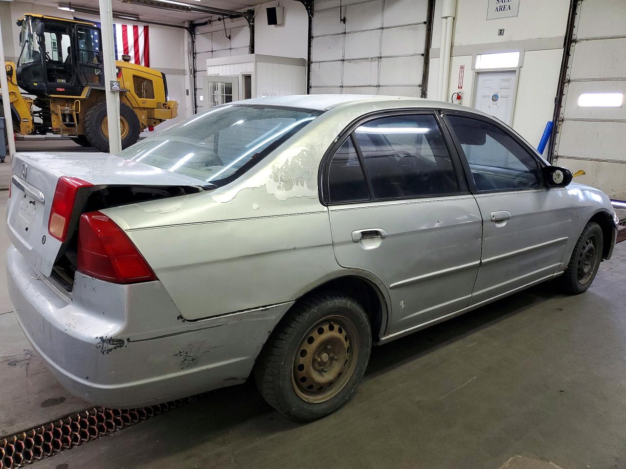 2002 Honda Civic Lx Gray vin: 1HGES16582L074634