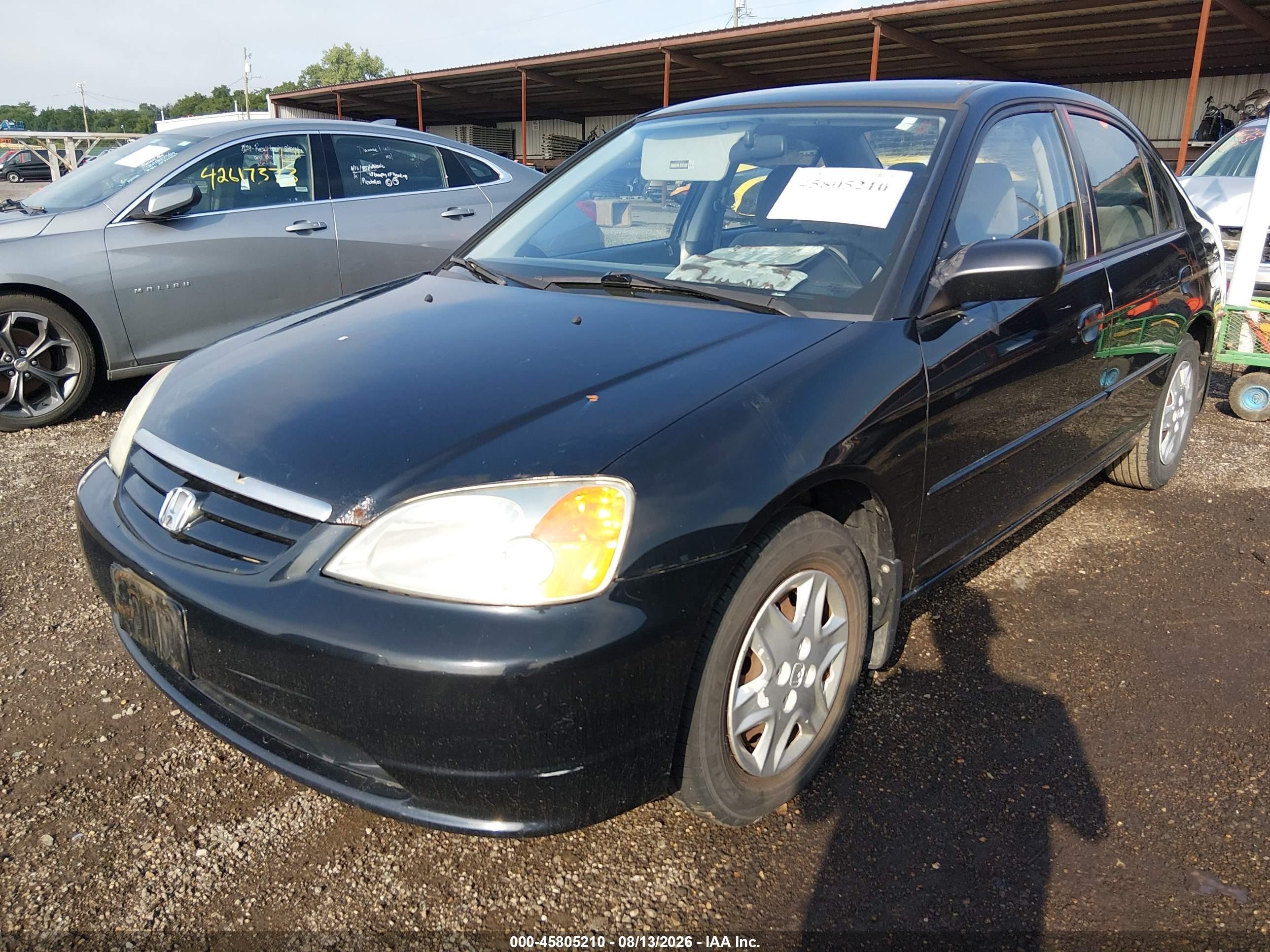 2003 Honda Civic Lx Black vin: 1HGES16583L021417