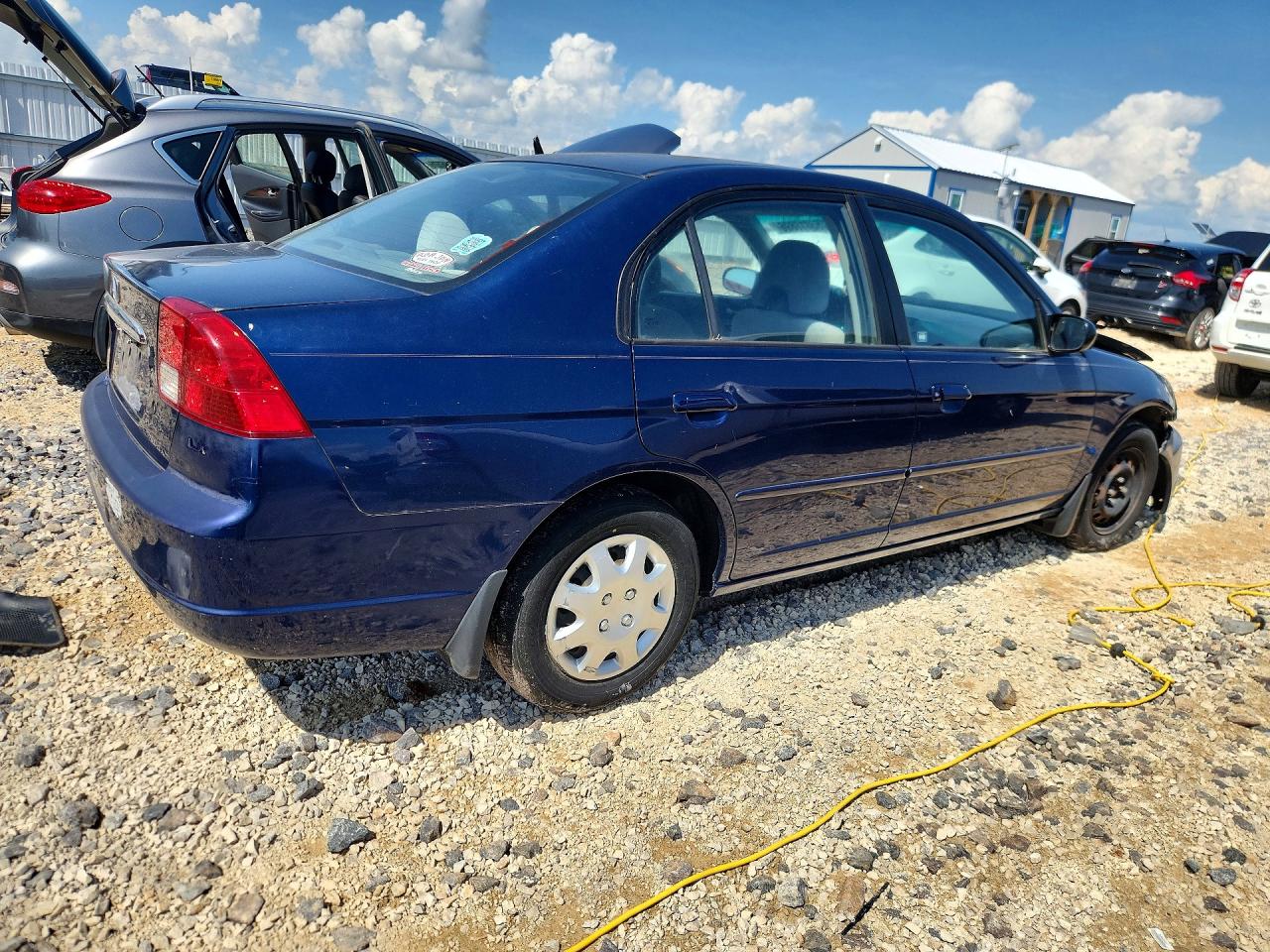 2003 Honda Civic 2d Coupe Синий vin: 1HGES16583L031851