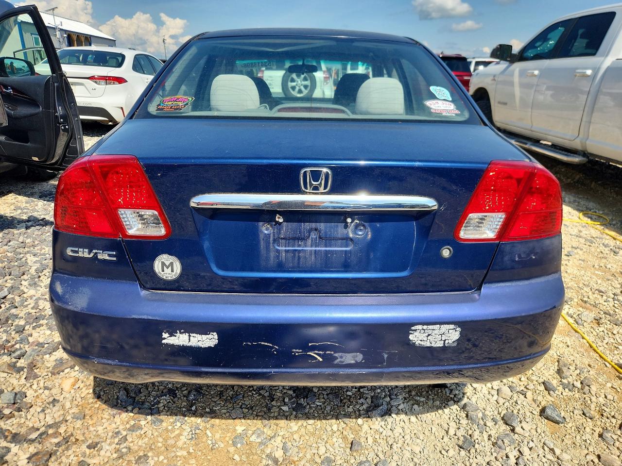 2003 Honda Civic 2d Coupe Синий vin: 1HGES16583L031851