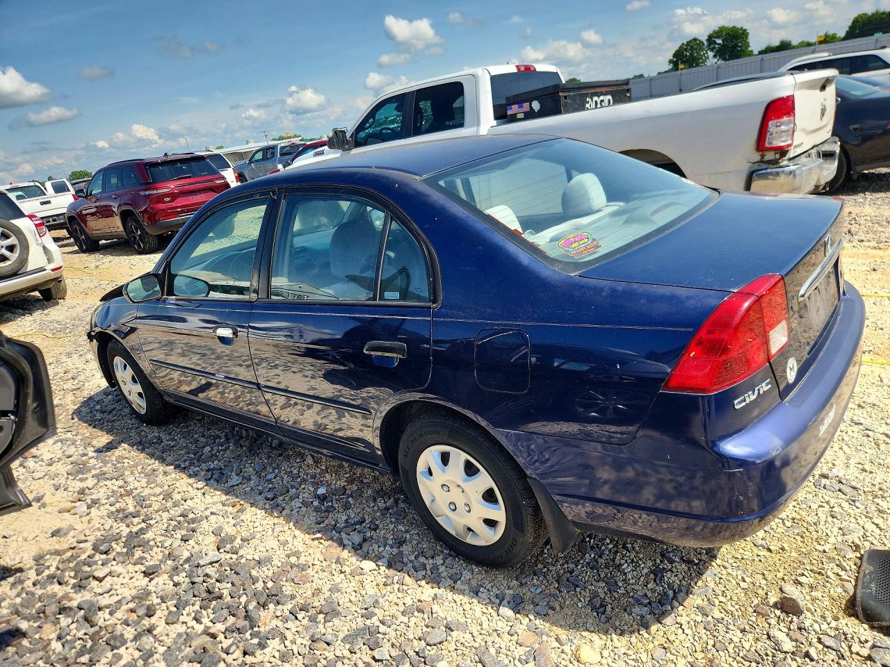 2003 Honda Civic 2d Coupe Синий vin: 1HGES16583L031851