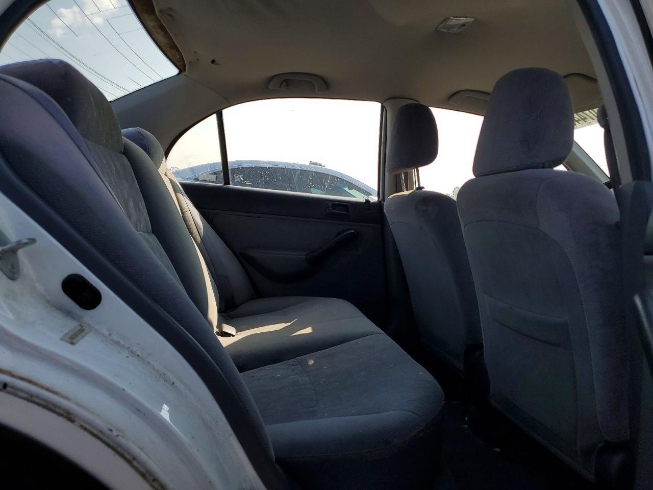2001 Honda Civic Lx White vin: 1HGES16591L018085