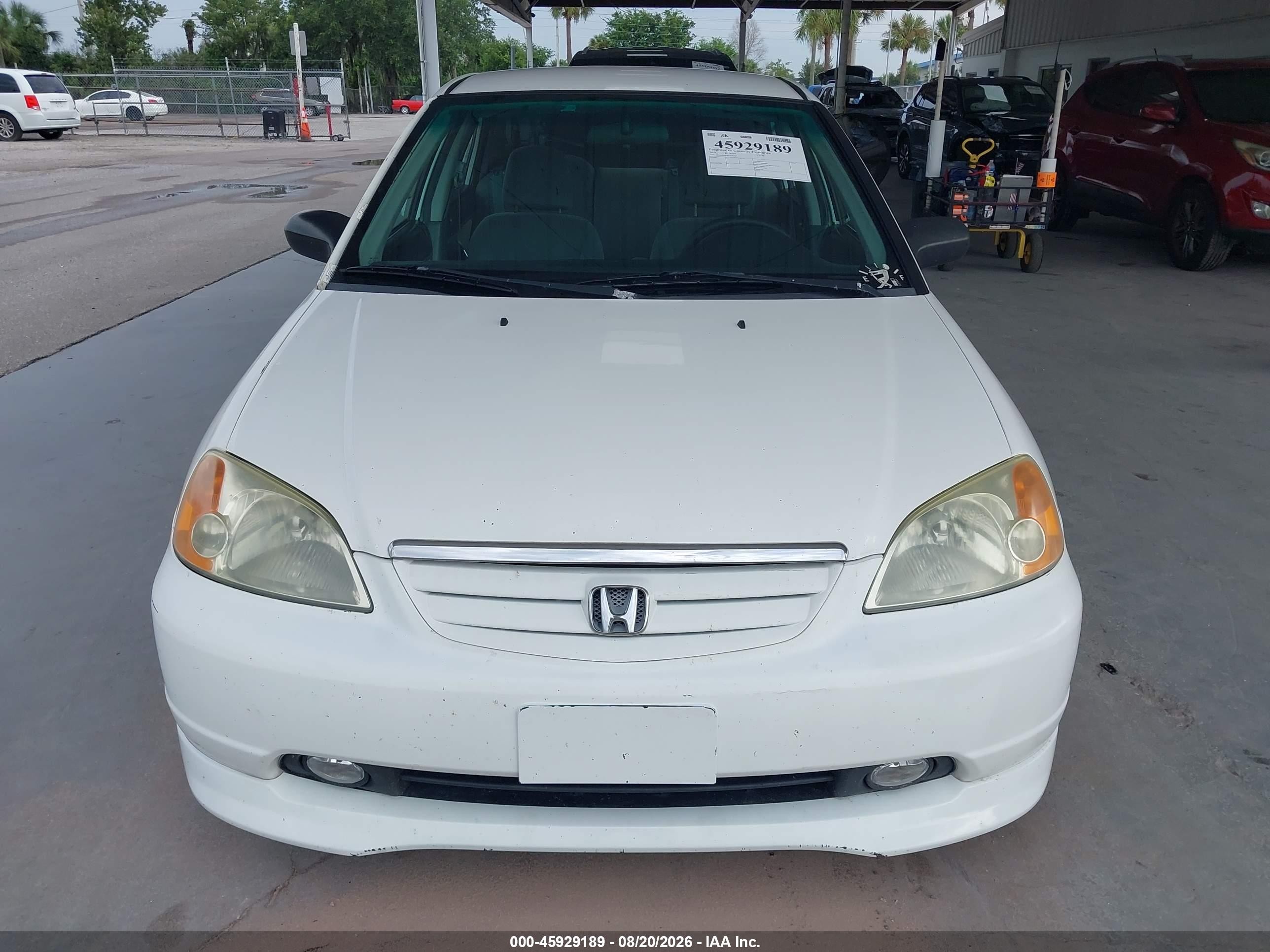 2002 Honda Civic Lx Белый vin: 1HGES16592L059107