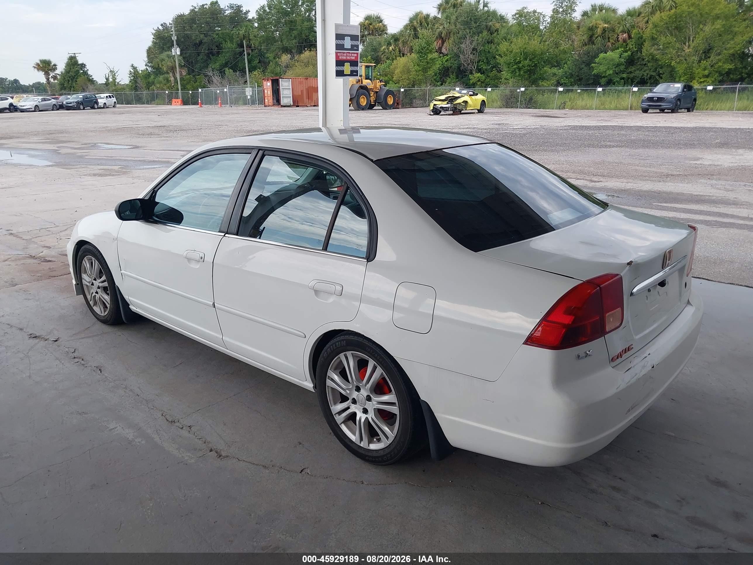 2002 Honda Civic Lx Белый vin: 1HGES16592L059107