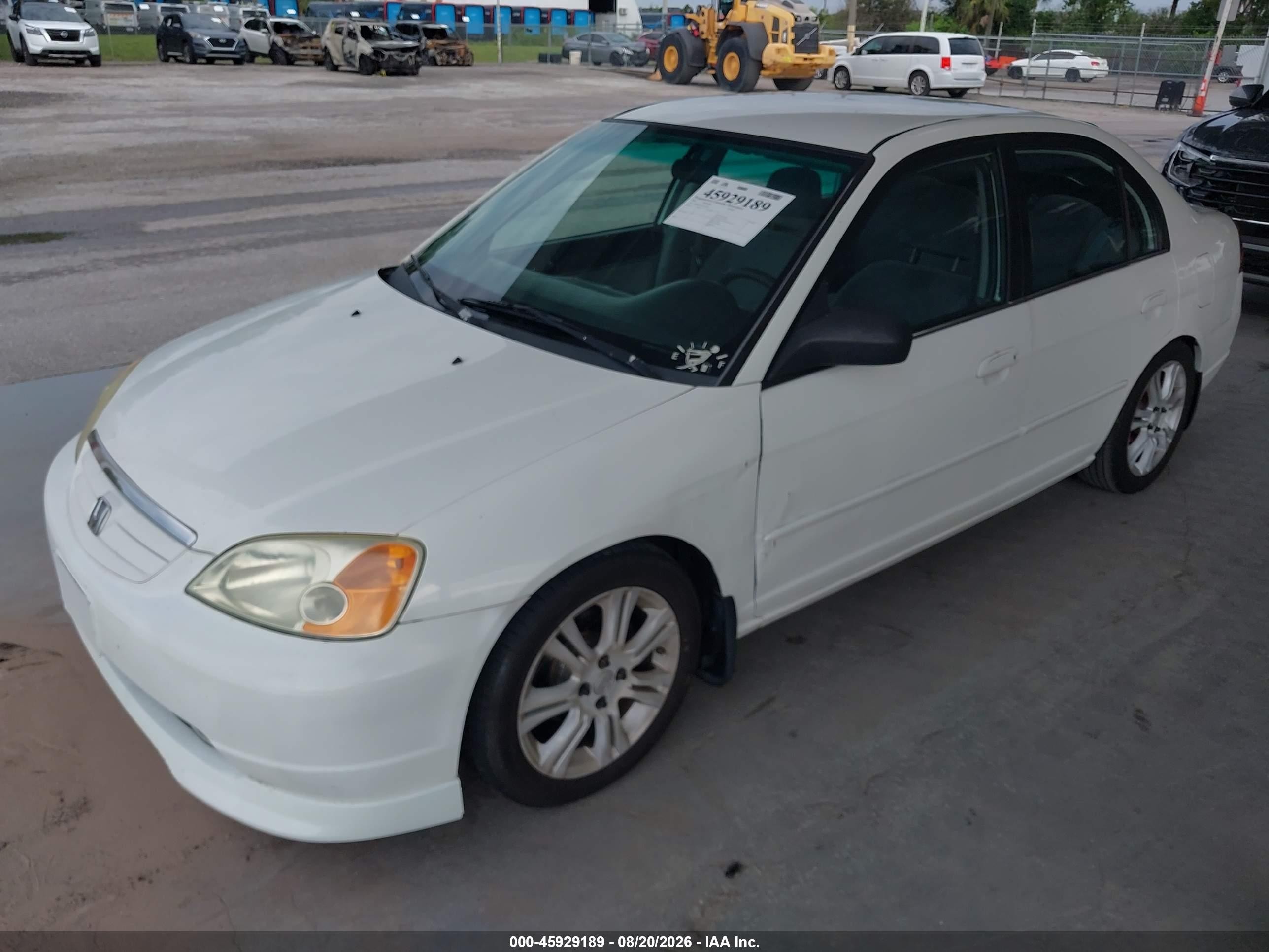 2002 Honda Civic Lx Белый vin: 1HGES16592L059107