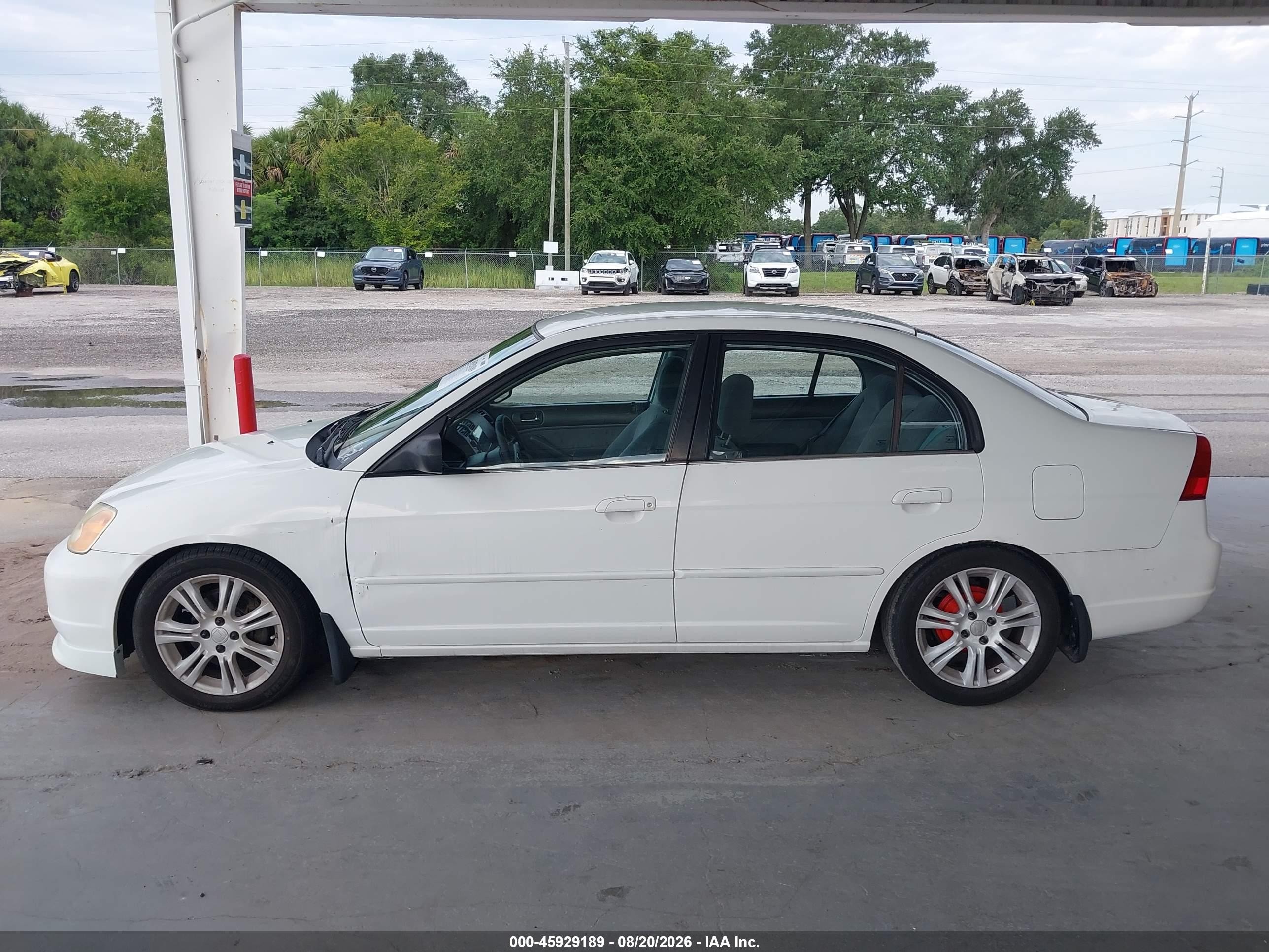 2002 Honda Civic Lx Белый vin: 1HGES16592L059107
