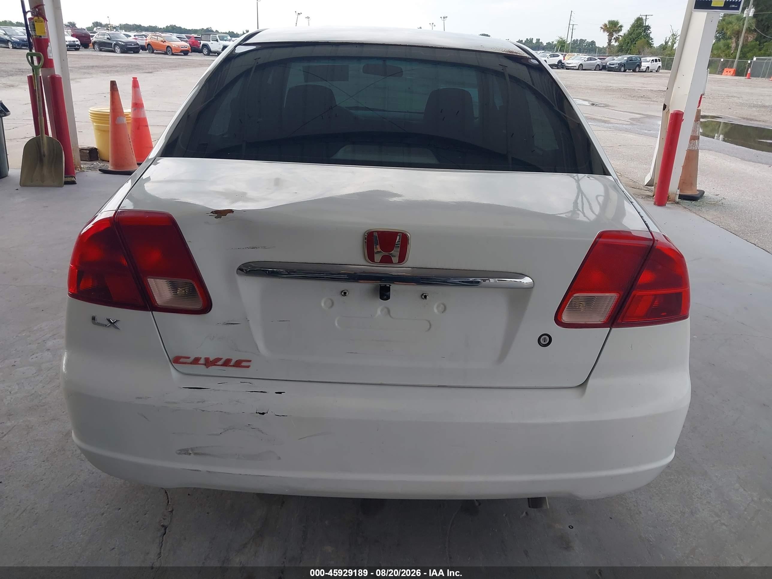 2002 Honda Civic Lx Белый vin: 1HGES16592L059107