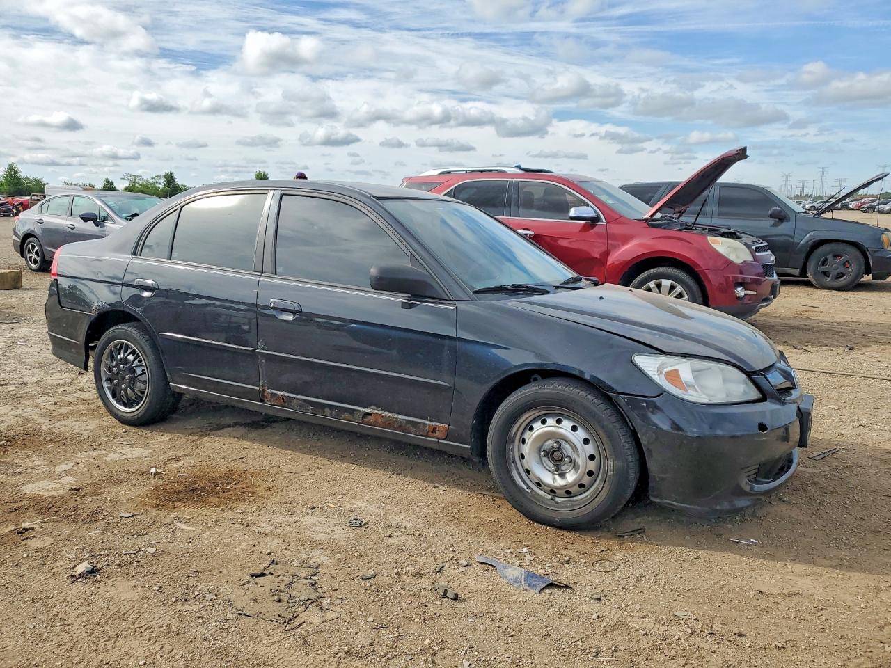 2004 Honda Civic Lx Black vin: 1HGES16594L015093