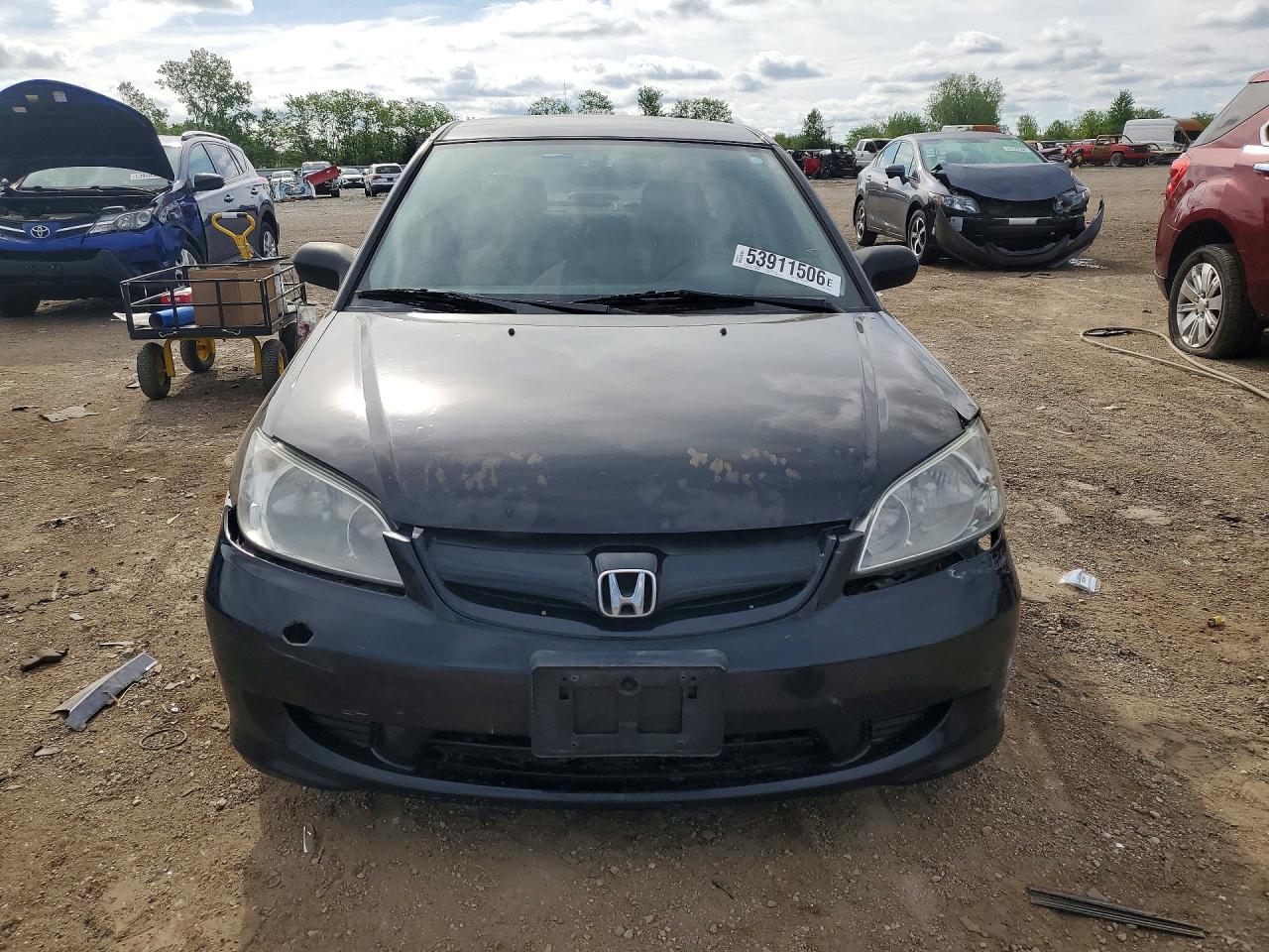 2004 Honda Civic Lx Black vin: 1HGES16594L015093