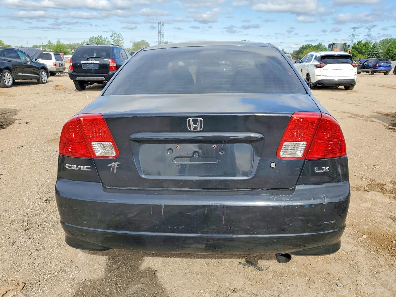 2004 Honda Civic Lx Black vin: 1HGES16594L015093