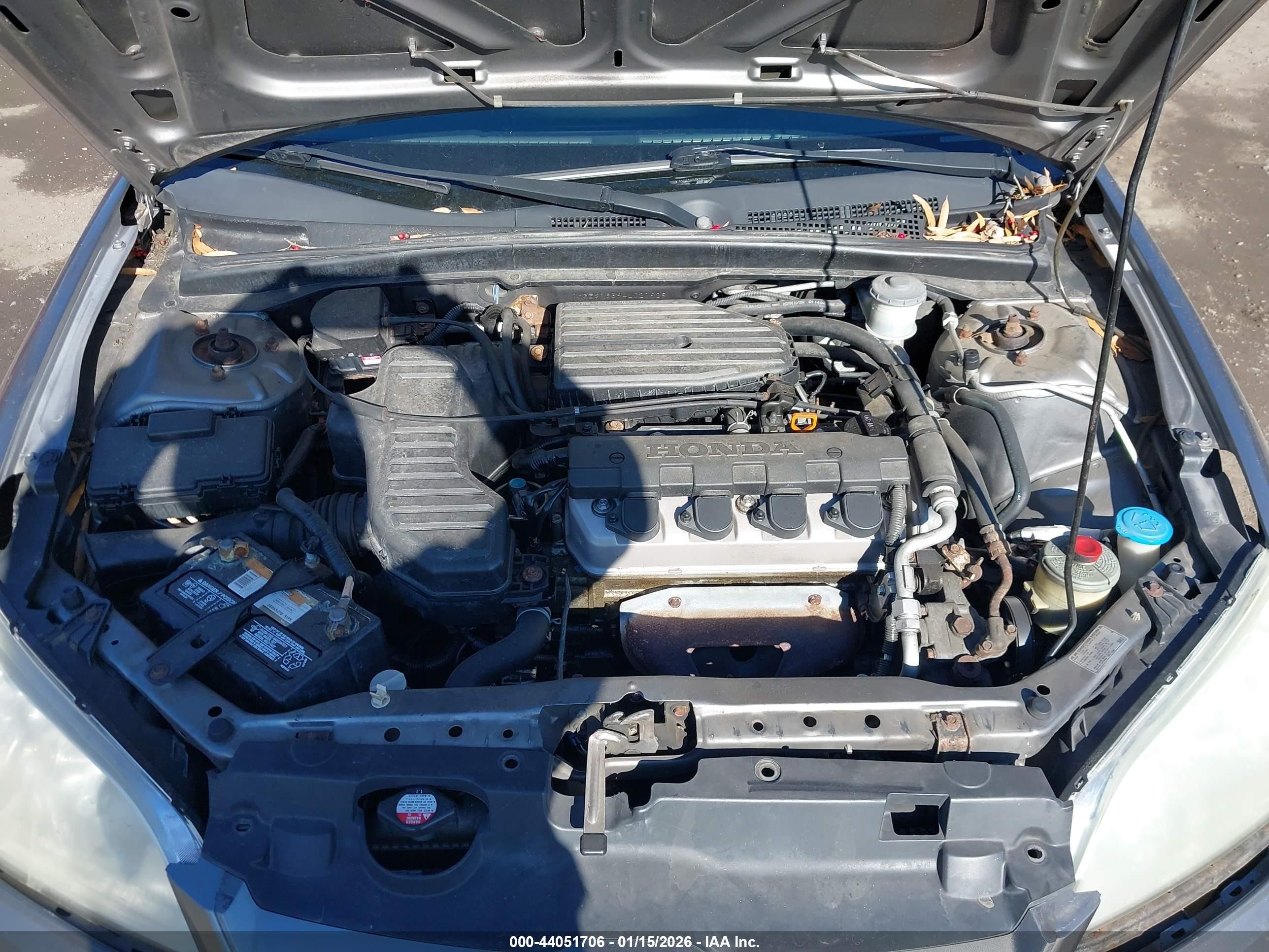2004 Honda Civic Lx Серый vin: 1HGES16594L021928