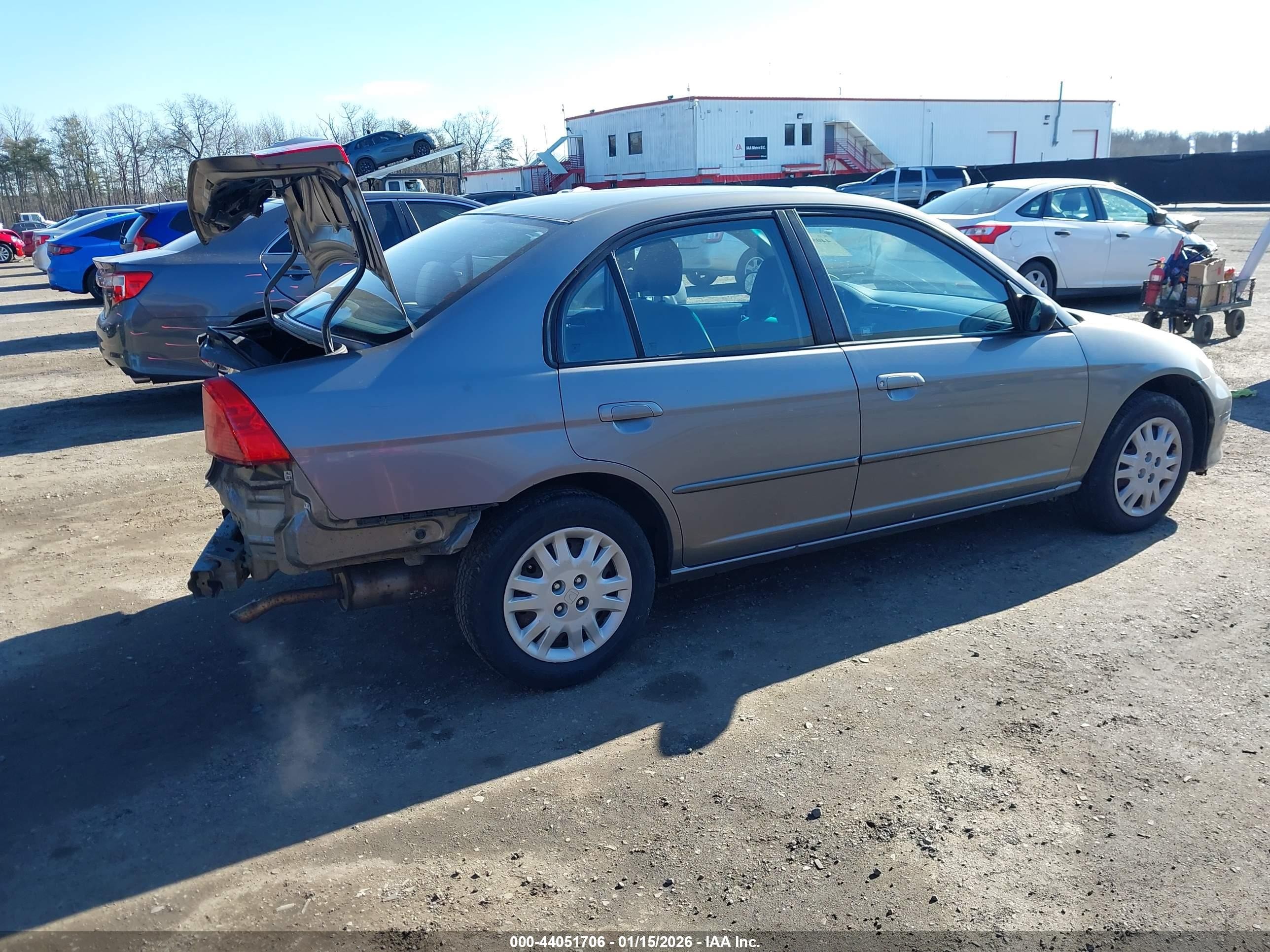 2004 Honda Civic Lx Серый vin: 1HGES16594L021928