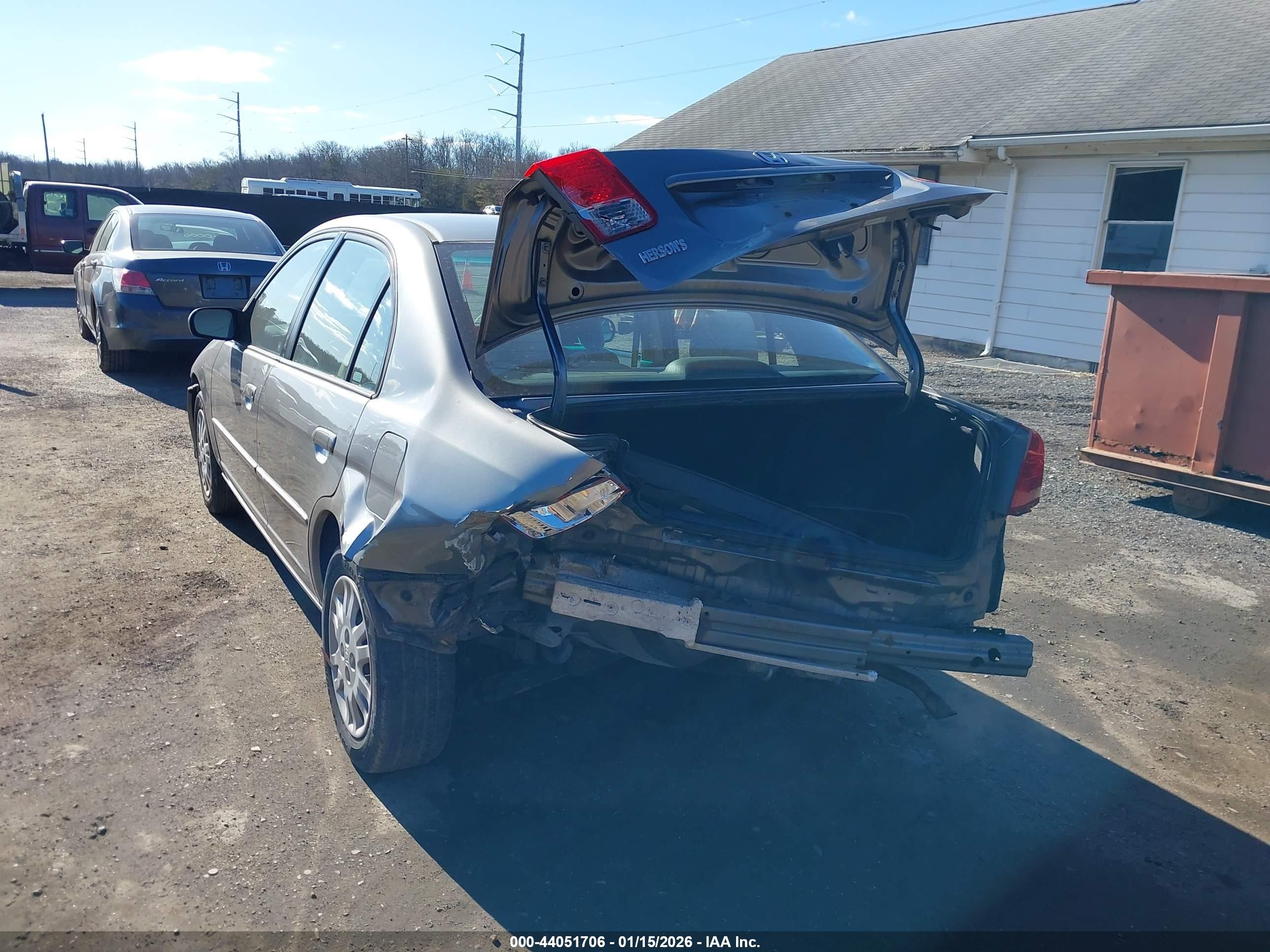 2004 Honda Civic Lx Серый vin: 1HGES16594L021928