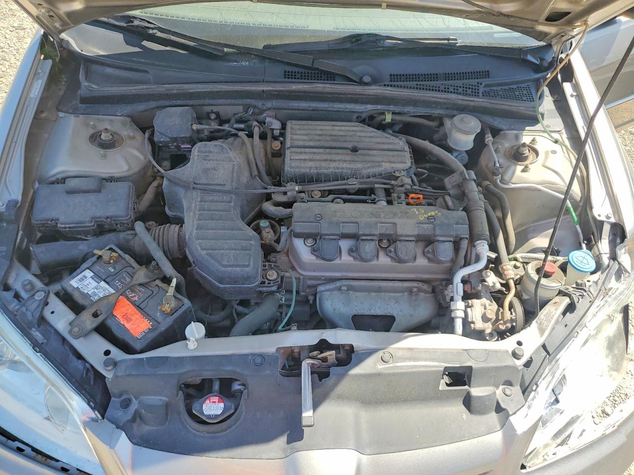 2004 Honda Civic Lx Silver vin: 1HGES16594L023906