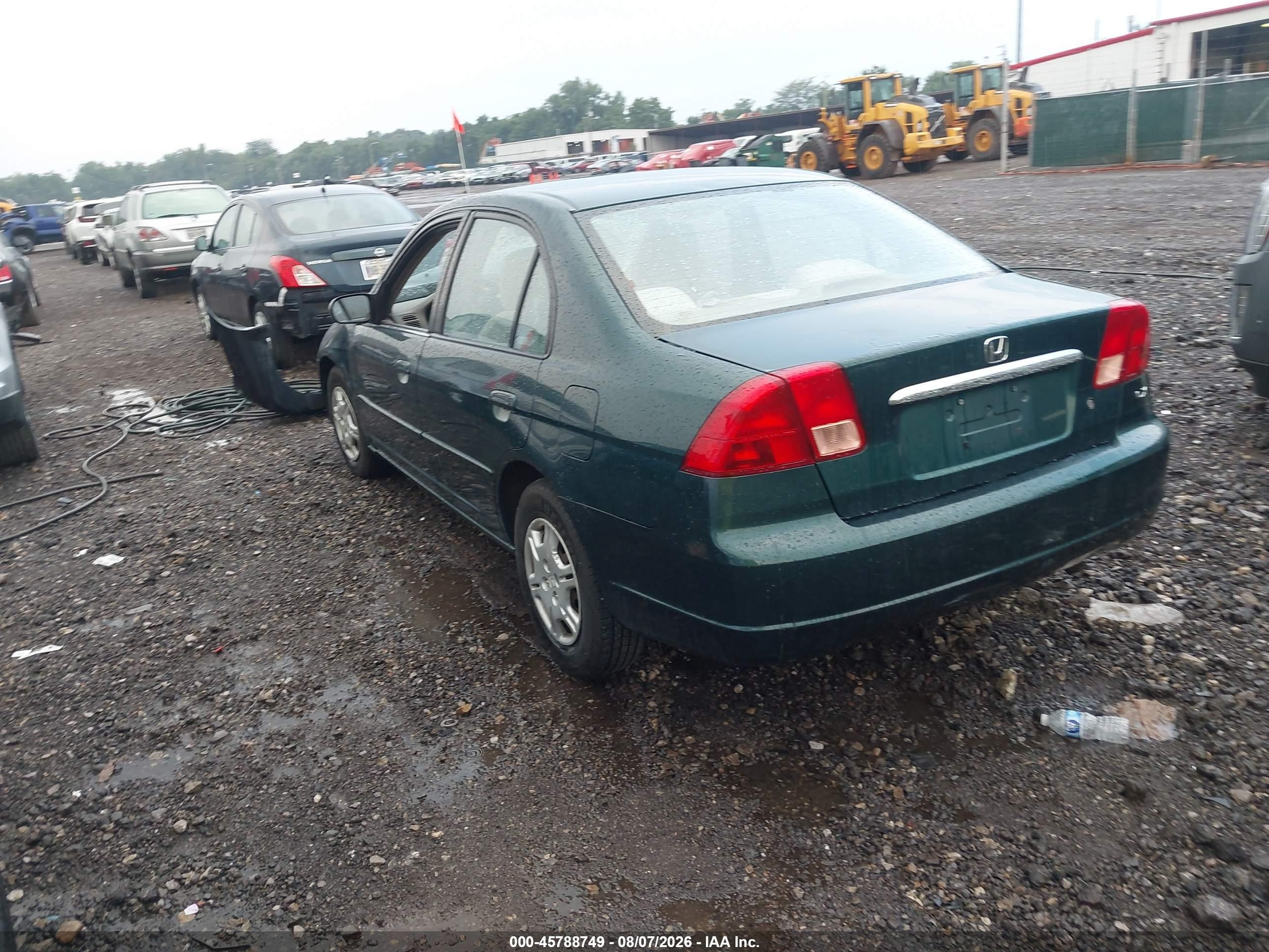 2002 Honda Civic Lx Green vin: 1HGES165X2L048083