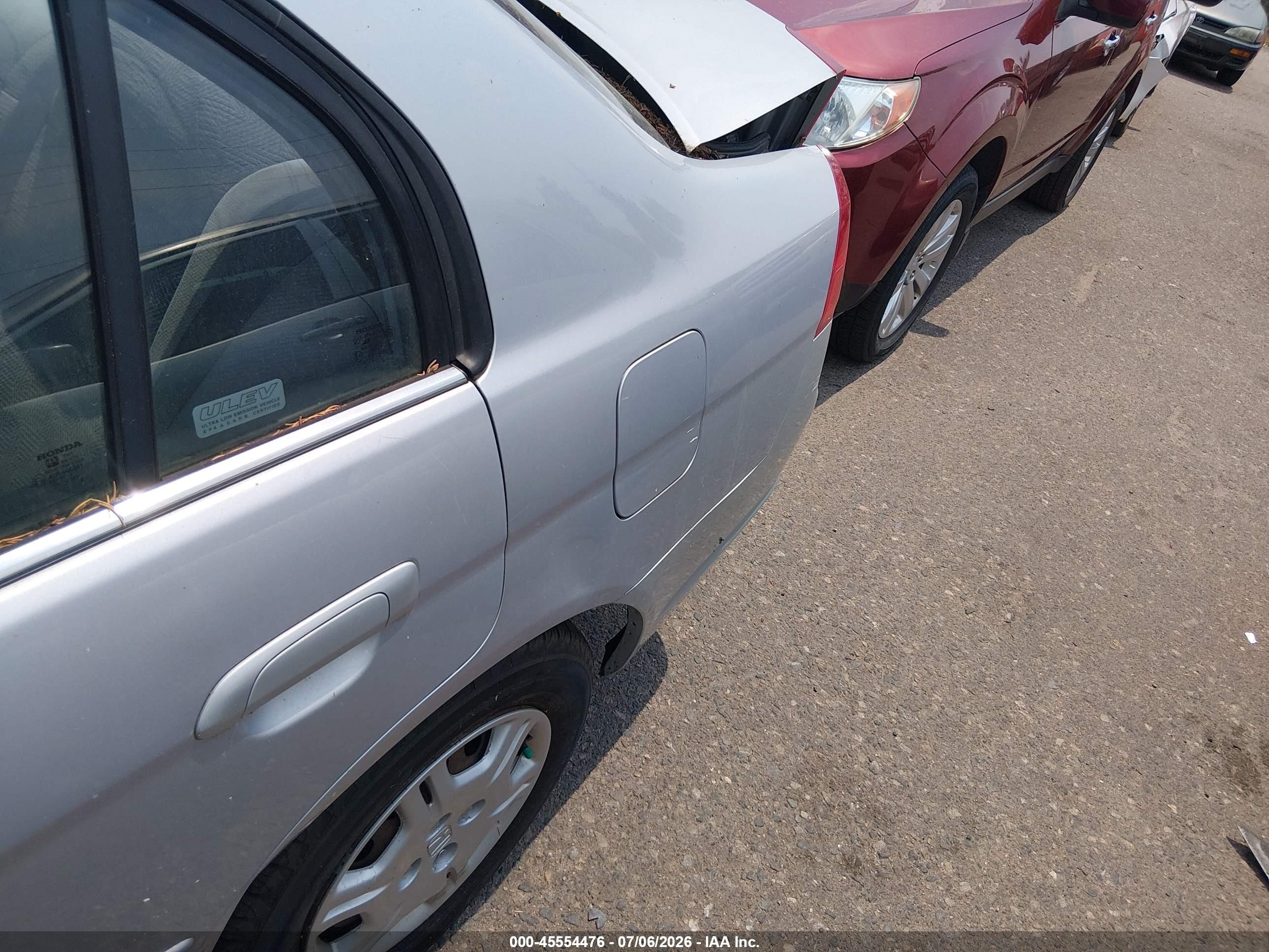 2002 Honda Civic Lx Silver vin: 1HGES16642L018831