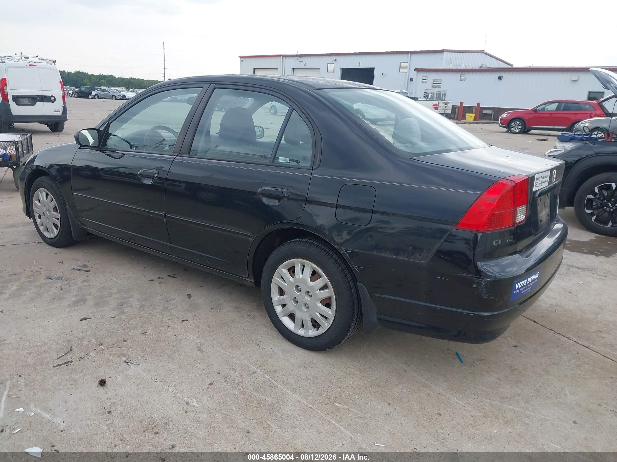 2004 Honda Civic Lx Black vin: 1HGES16674L014792