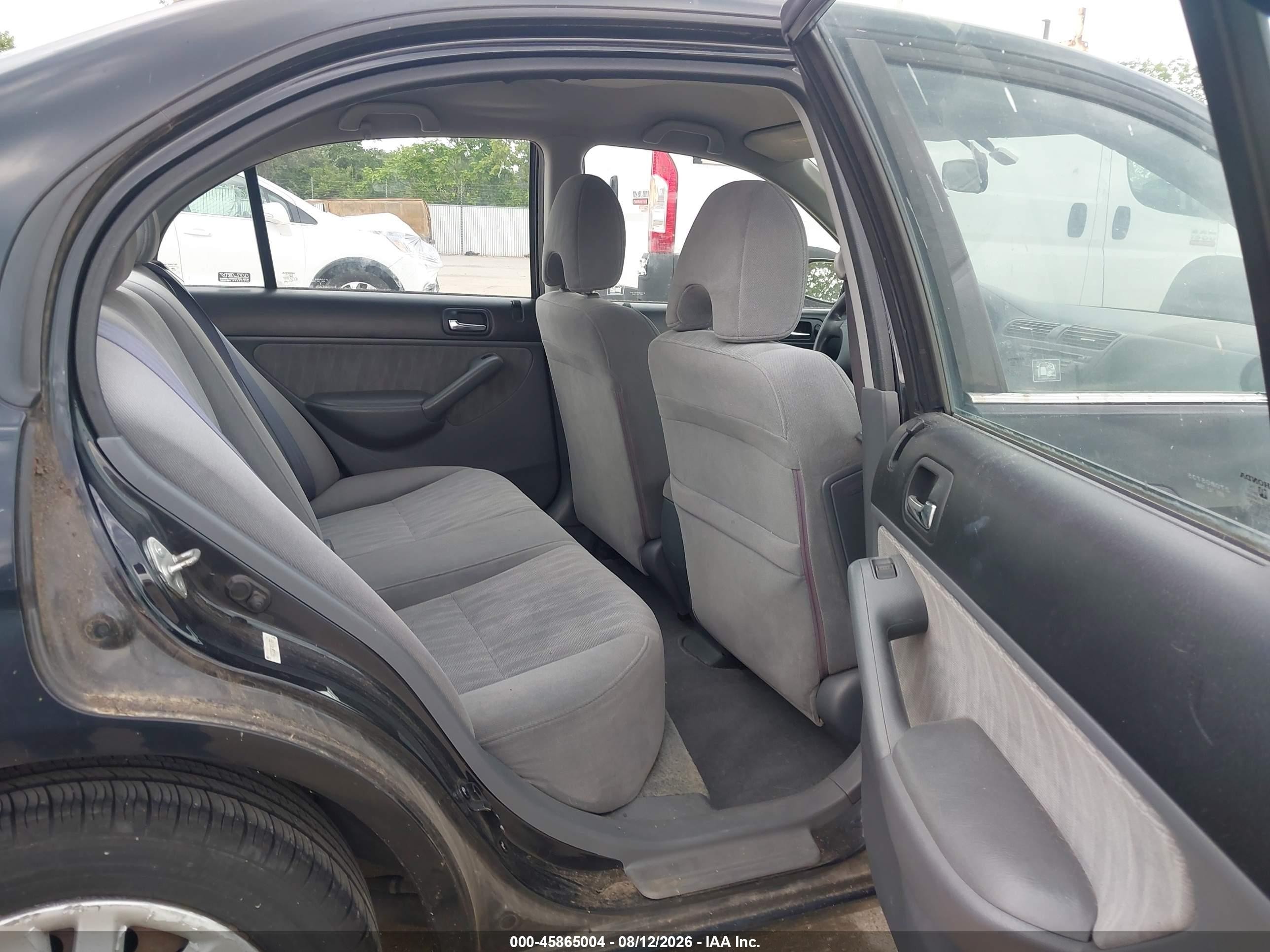 2004 Honda Civic Lx Black vin: 1HGES16674L014792
