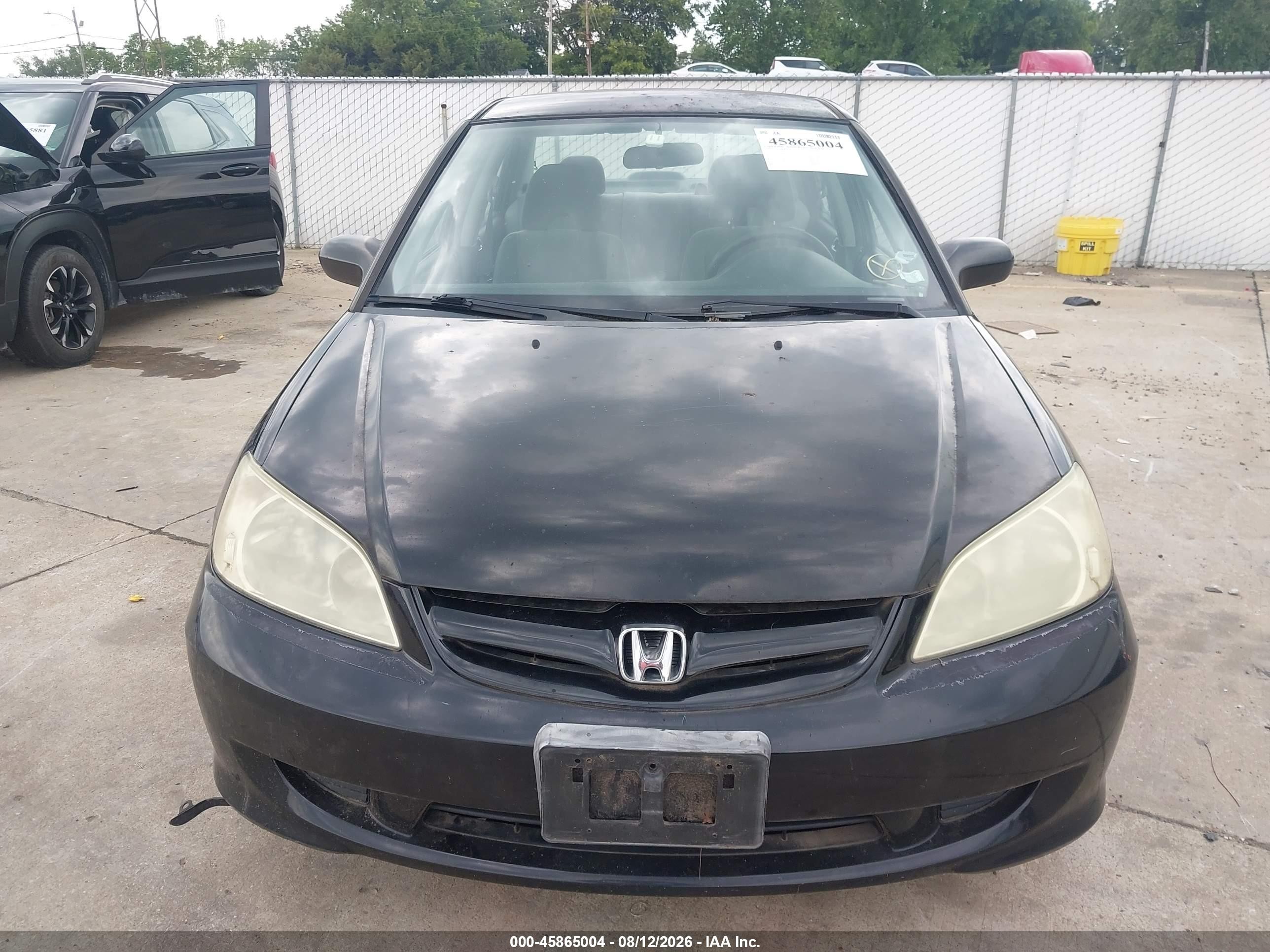 2004 Honda Civic Lx Black vin: 1HGES16674L014792