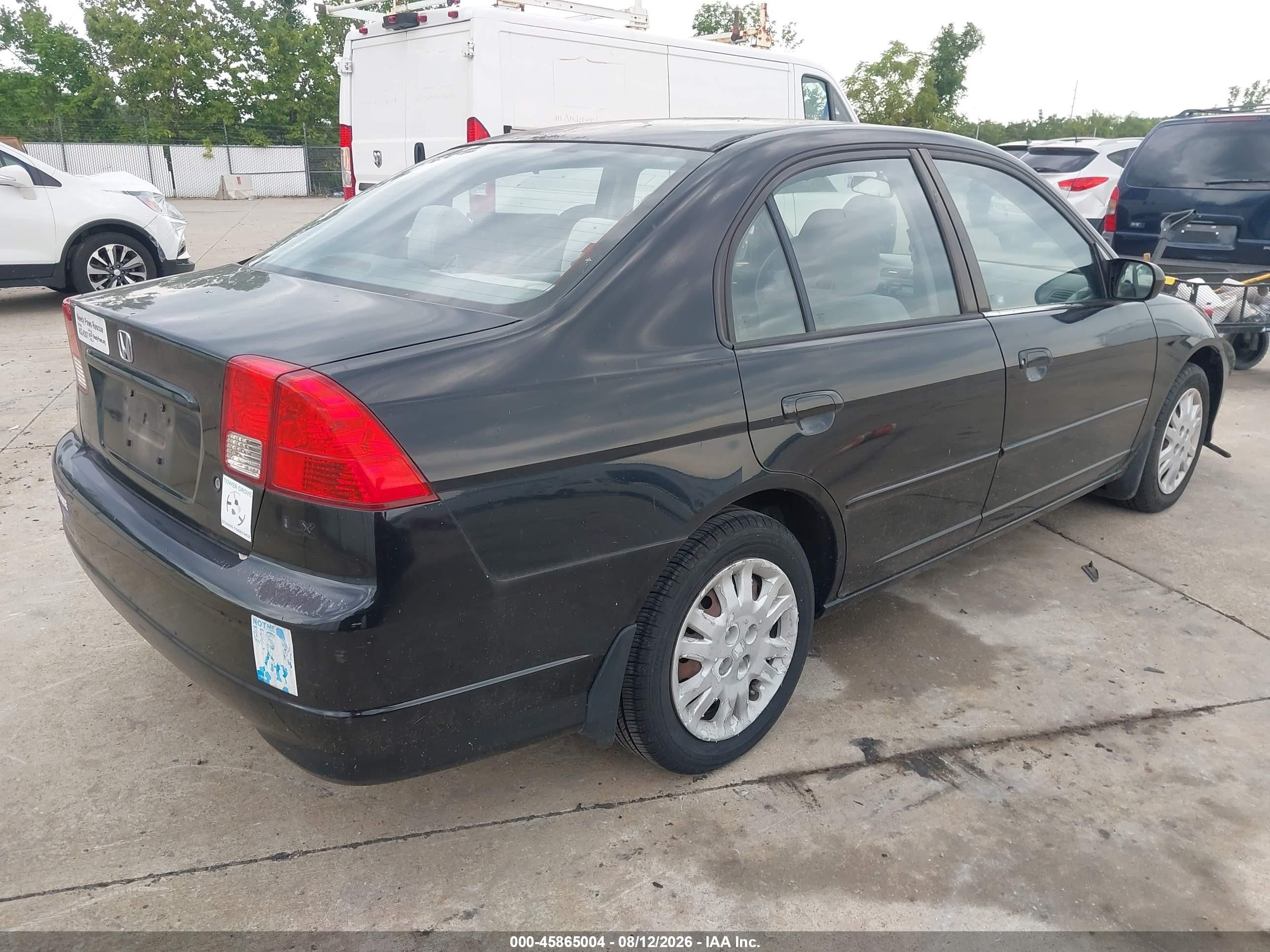 2004 Honda Civic Lx Black vin: 1HGES16674L014792