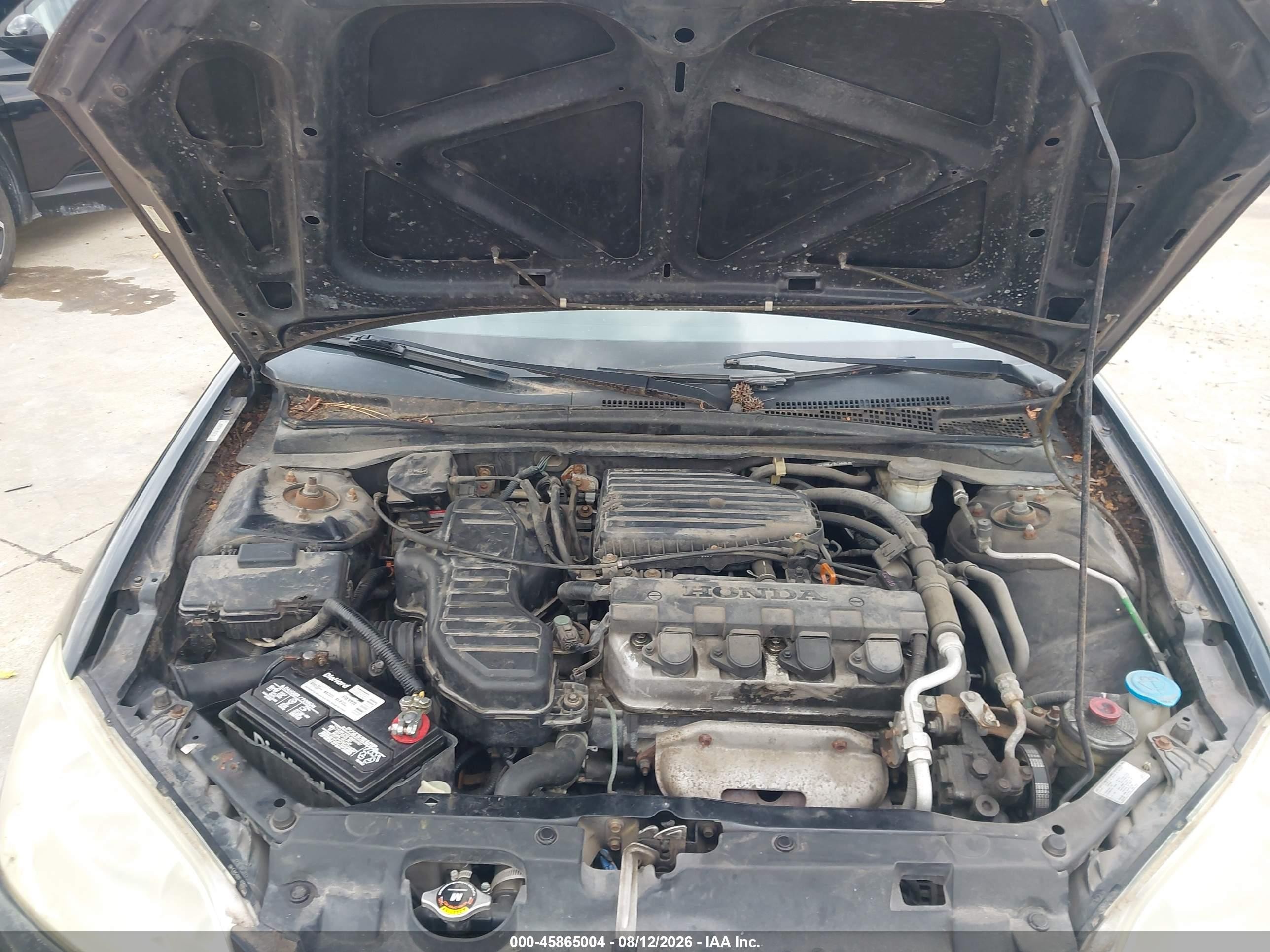 2004 Honda Civic Lx Black vin: 1HGES16674L014792