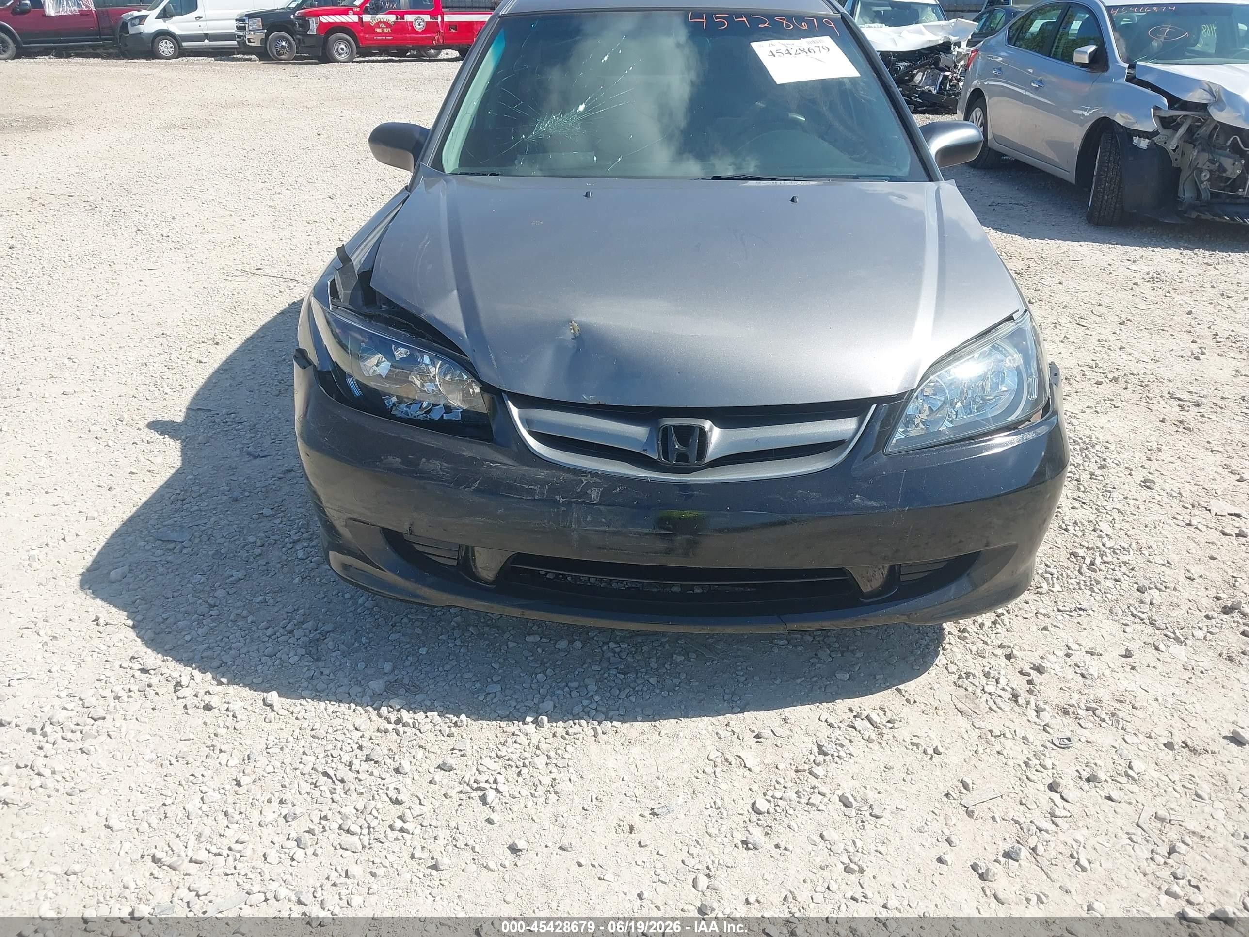 2004 Honda Civic Lx Gray vin: 1HGES16684L001792