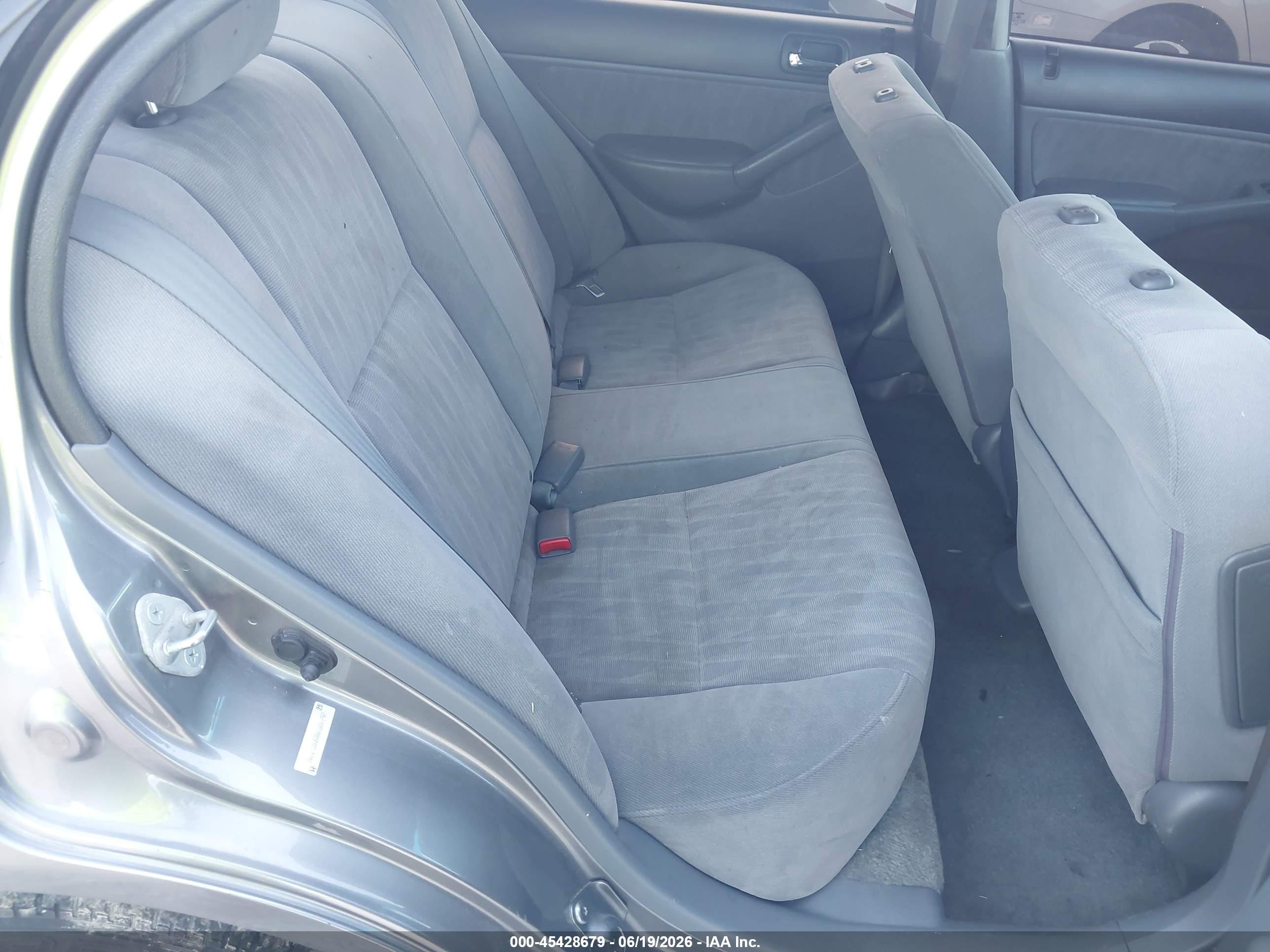 2004 Honda Civic Lx Gray vin: 1HGES16684L001792