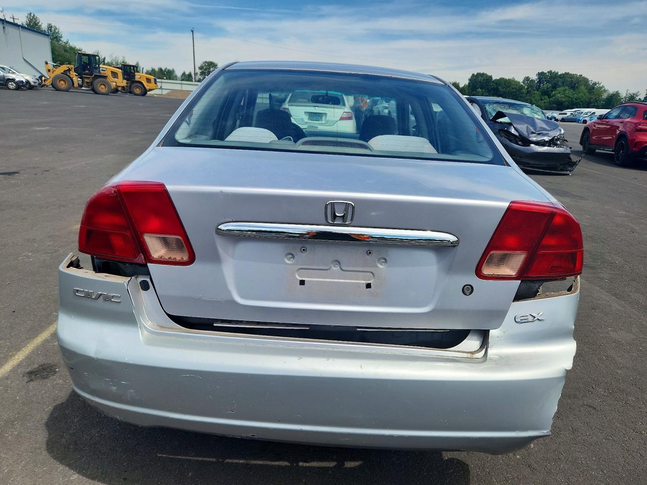 2002 Honda Civic Ex Серебряный vin: 1HGES25732L036477