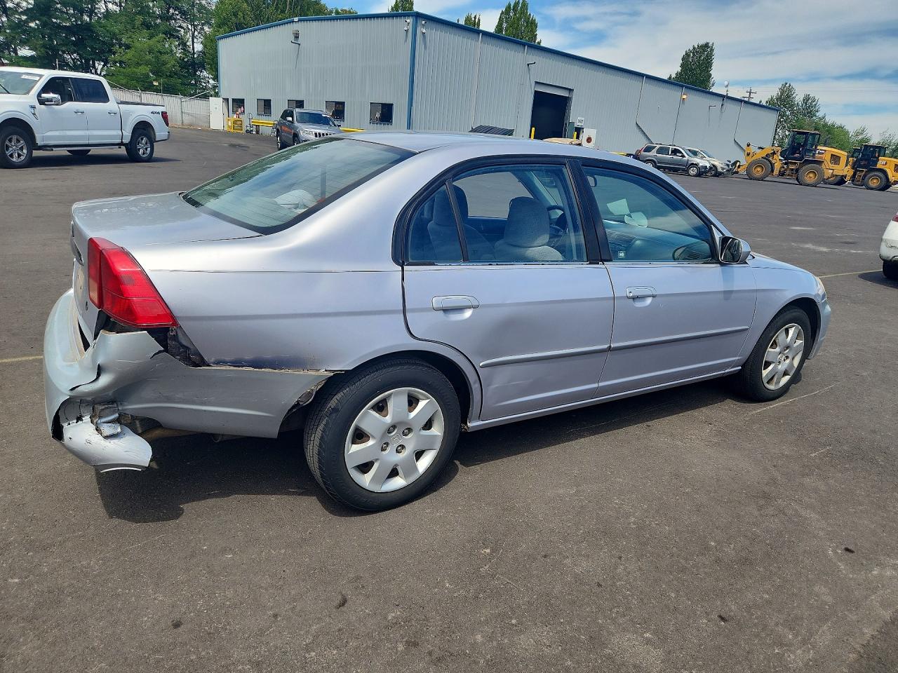 2002 Honda Civic Ex Серебряный vin: 1HGES25732L036477