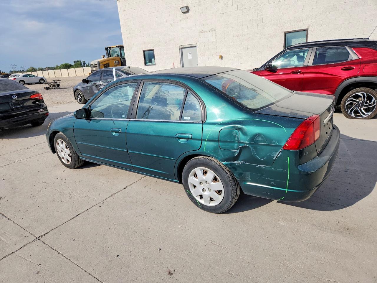2002 Honda Civic Ex Green vin: 1HGES25812L038480