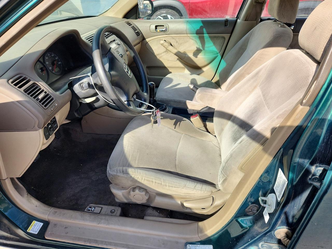 2002 Honda Civic Ex Green vin: 1HGES25812L038480