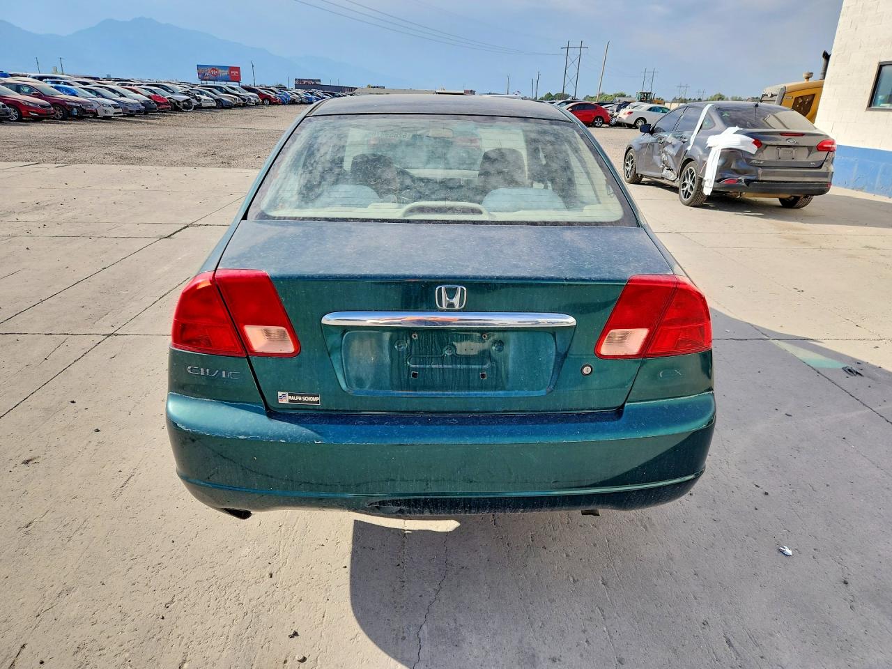 2002 Honda Civic Ex Green vin: 1HGES25812L038480