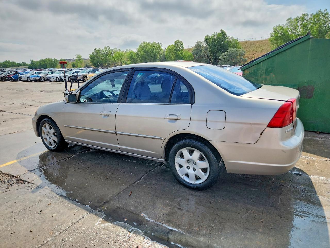 2001 Honda Civic Ex Бежевый vin: 1HGES26701L051998