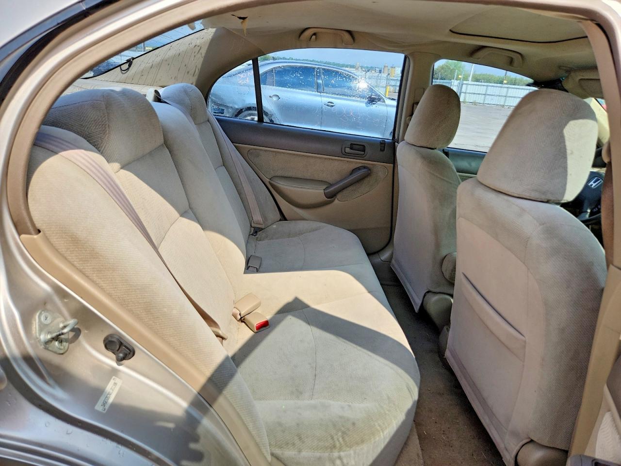 2001 Honda Civic Ex Бежевый vin: 1HGES26701L051998