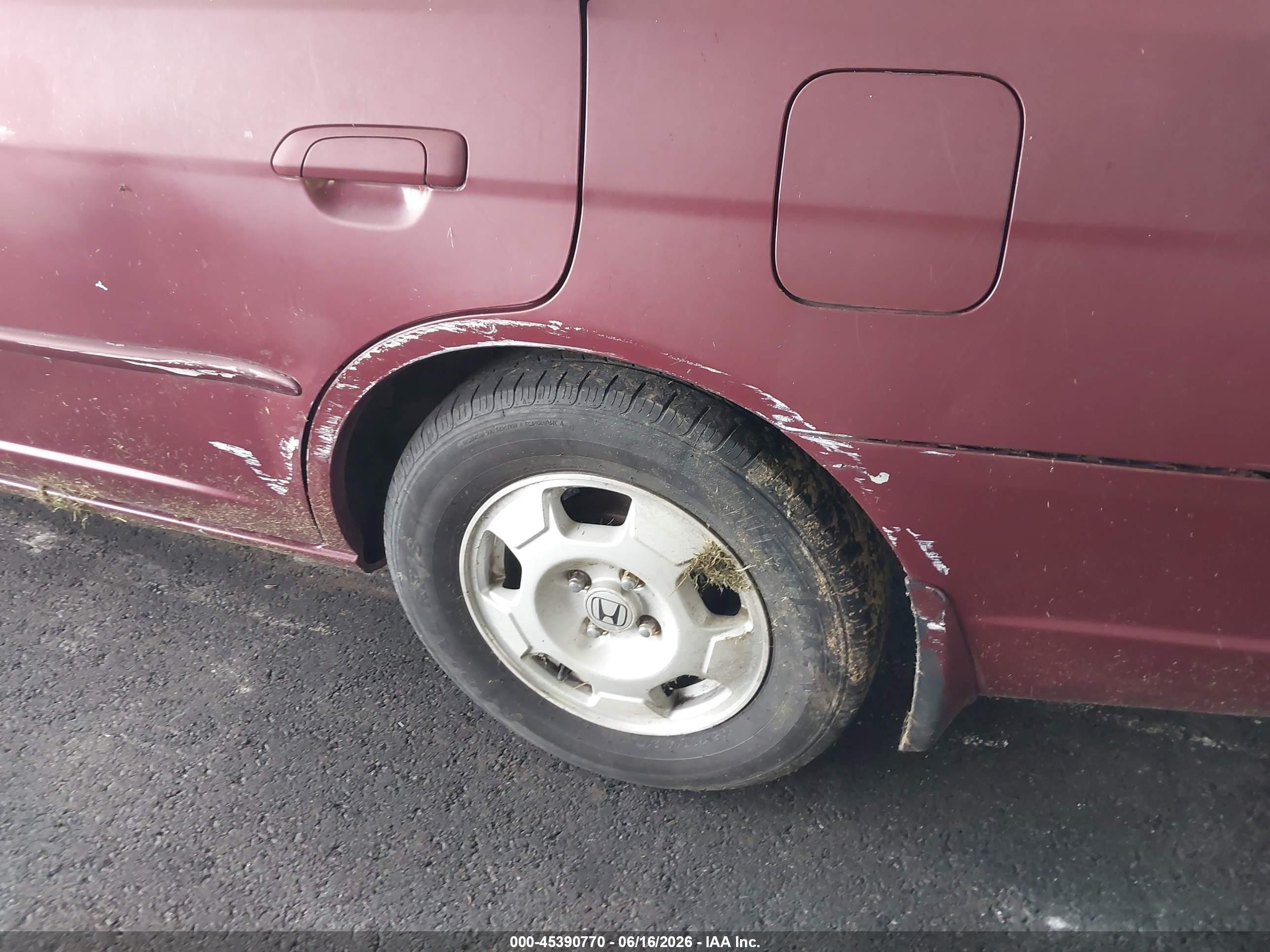 2002 Honda Civic Ex Бордовый vin: 1HGES26702L040243