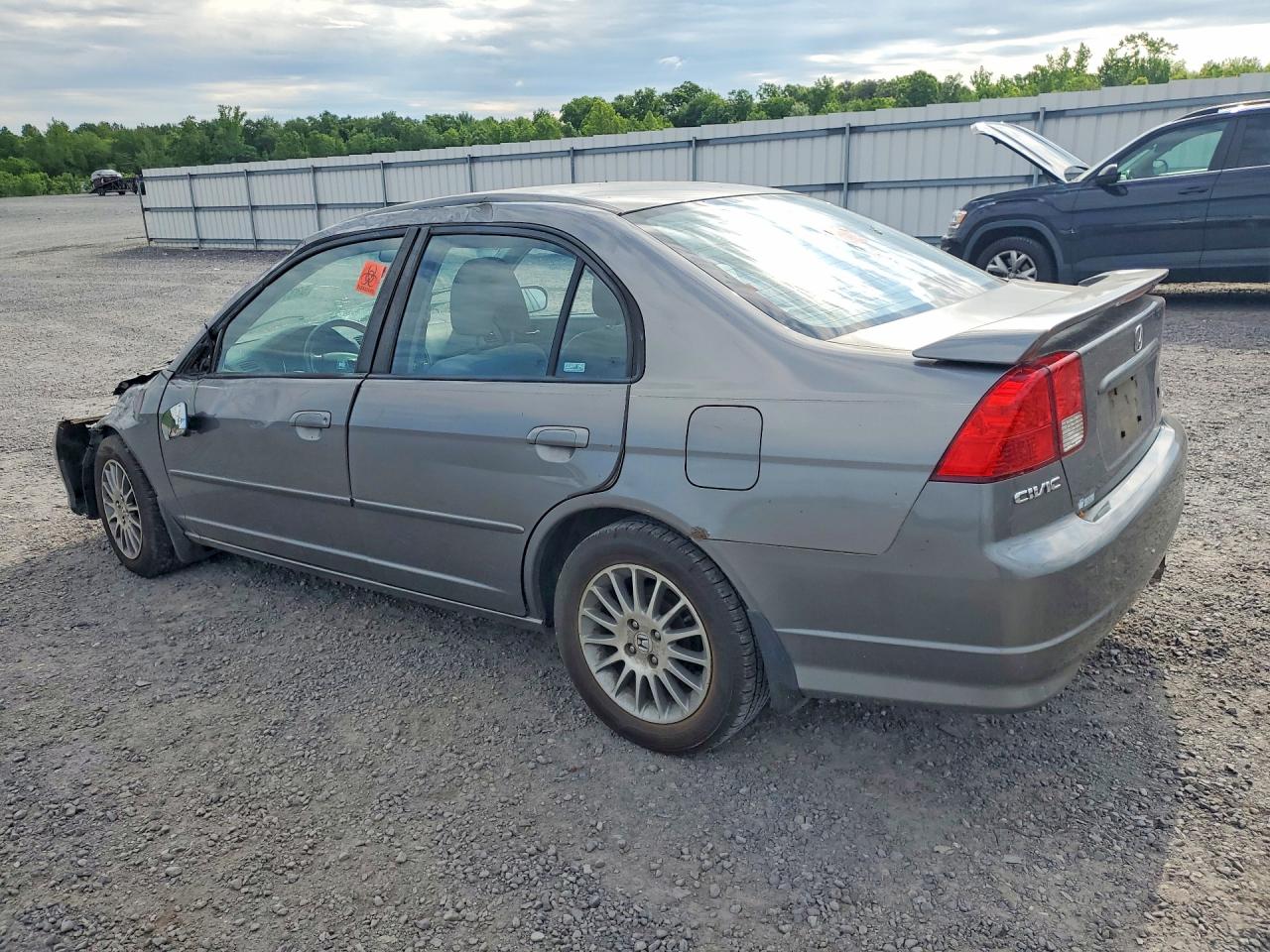 2005 Honda Civic Серый vin: 1HGES26705L009529
