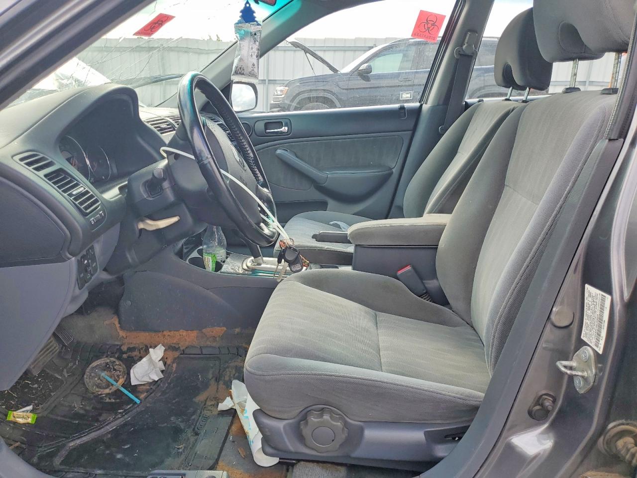 2005 Honda Civic Серый vin: 1HGES26705L009529