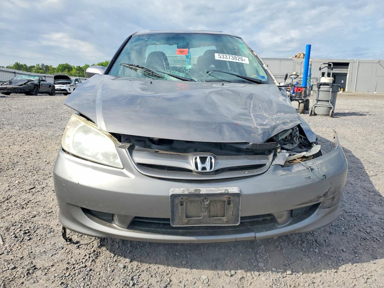 2005 Honda Civic Серый vin: 1HGES26705L009529