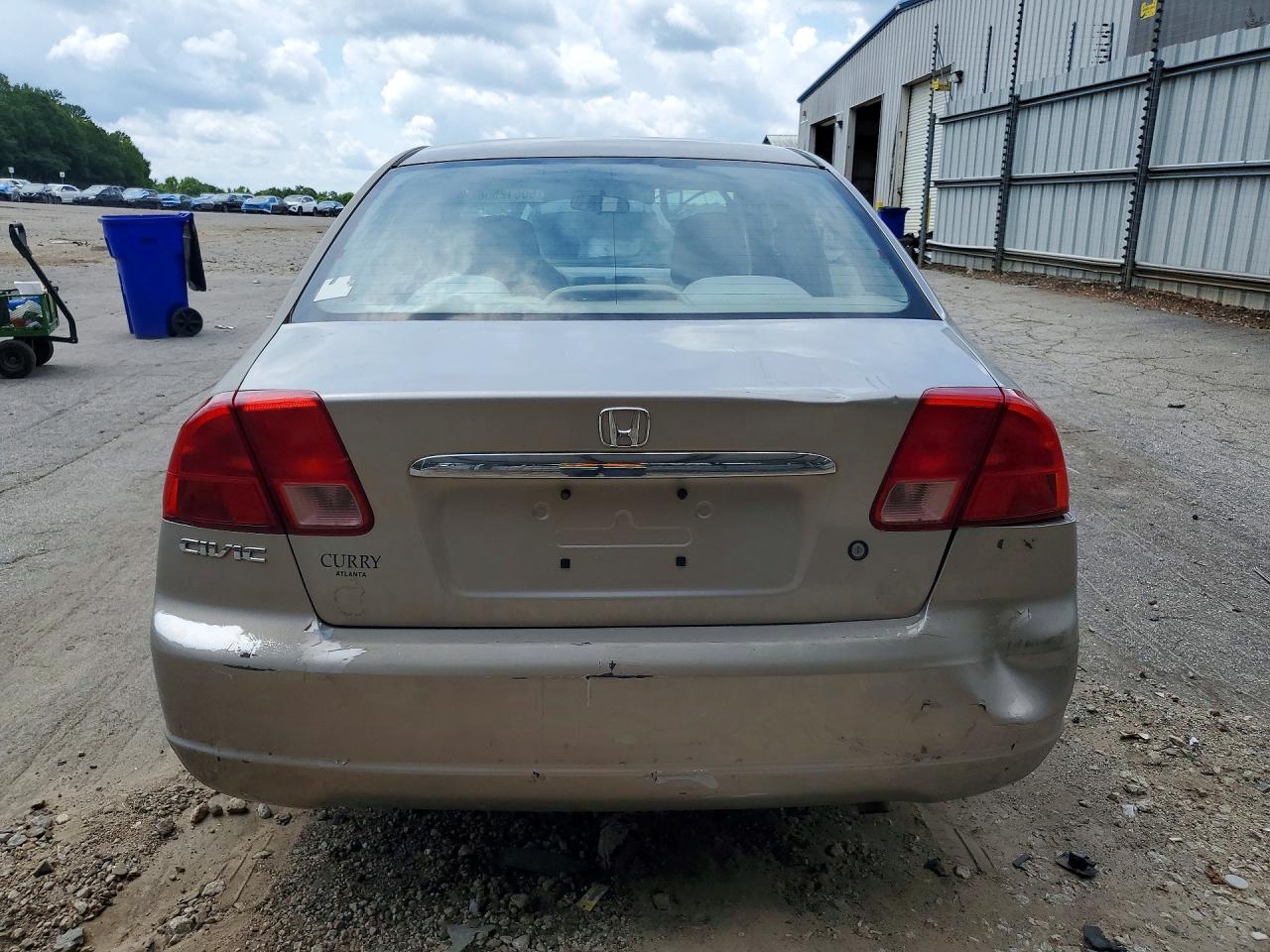 2001 Honda Civic Ex Tan vin: 1HGES26711L014006