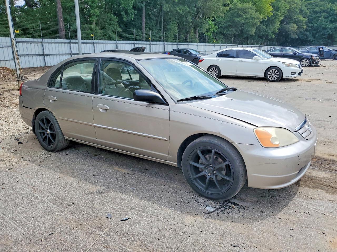 2001 Honda Civic Ex Tan vin: 1HGES26711L014006