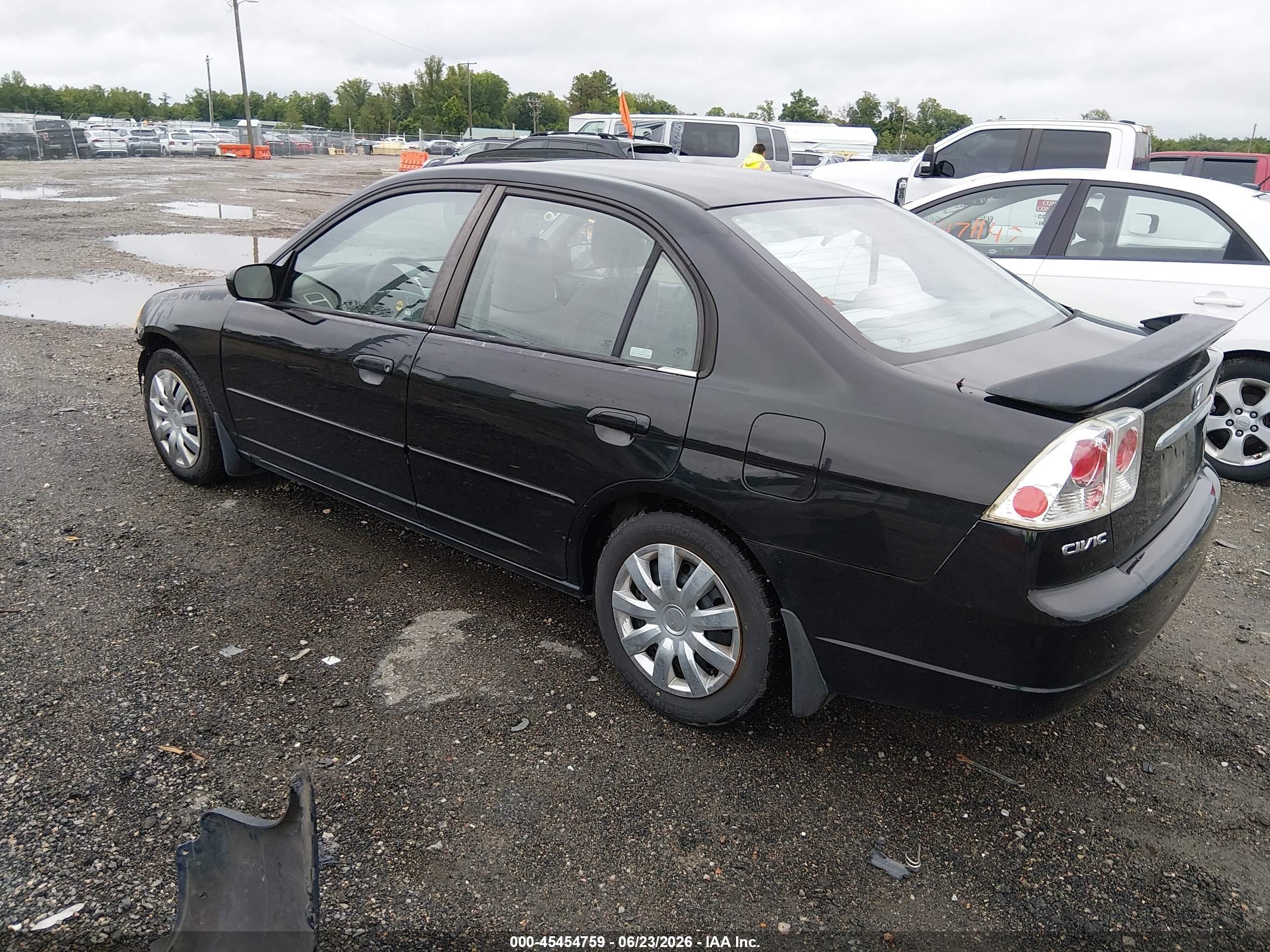 2002 Honda Civic Ex Черный vin: 1HGES26712L063210