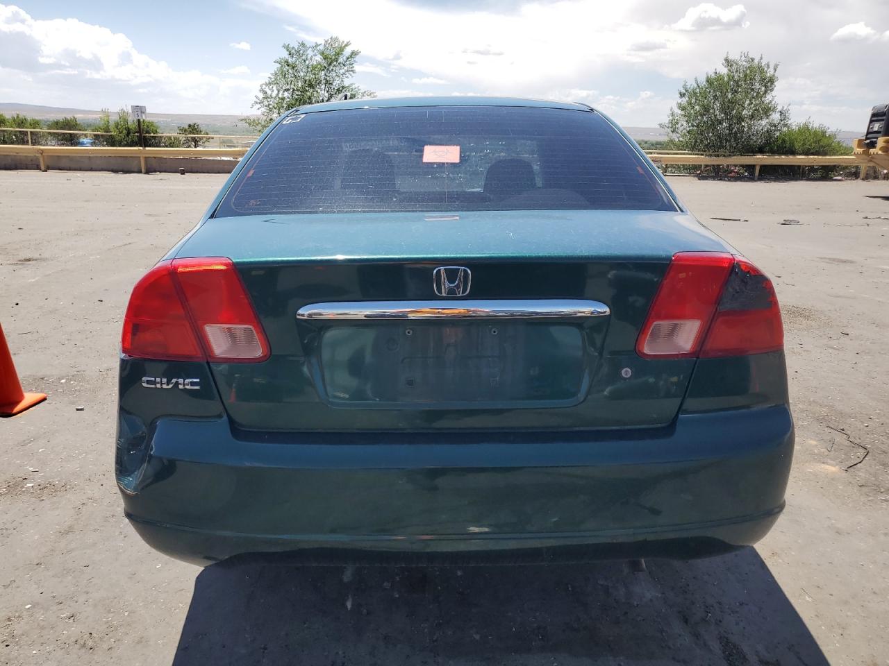 2001 Honda Civic Ex Green vin: 1HGES26721L016945
