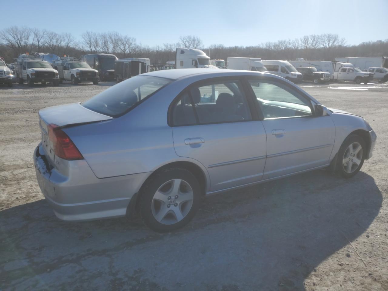 2004 Honda Civic Ex Серый vin: 1HGES26724L011846