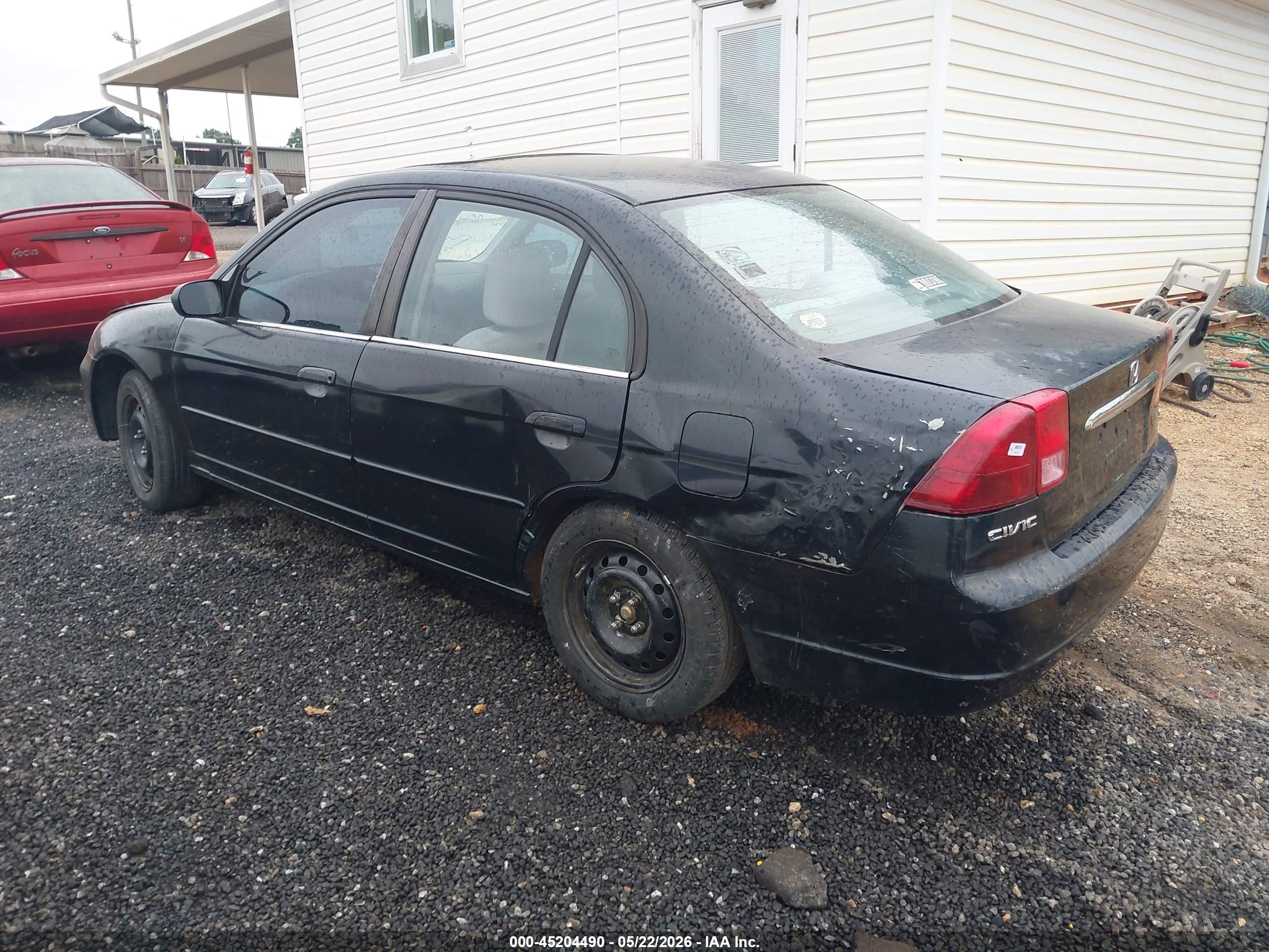 2002 Honda Civic Ex Black vin: 1HGES26732L051141