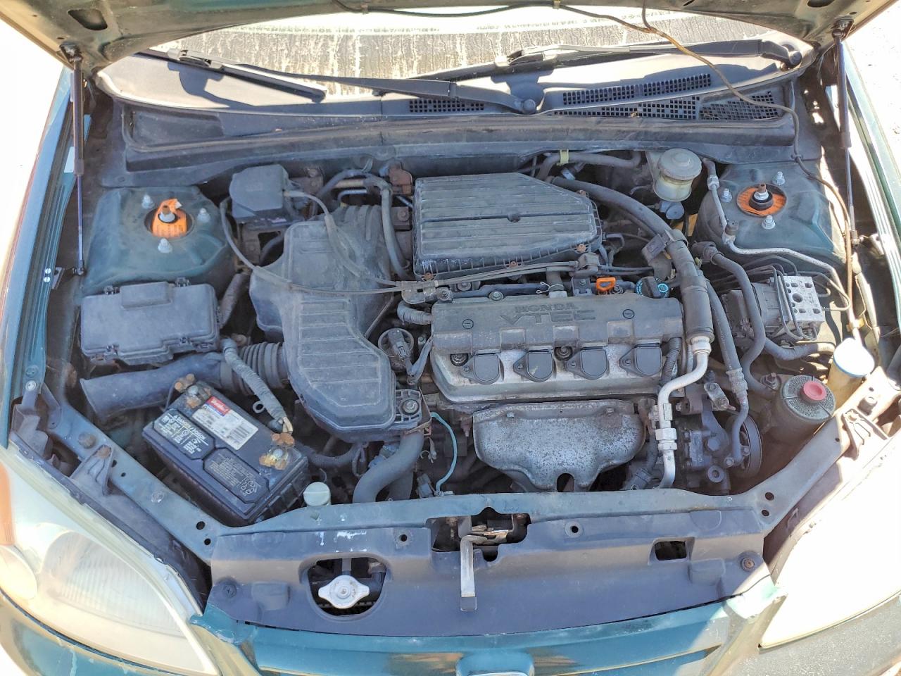 2002 Honda Civic Ex Green vin: 1HGES26742L008265