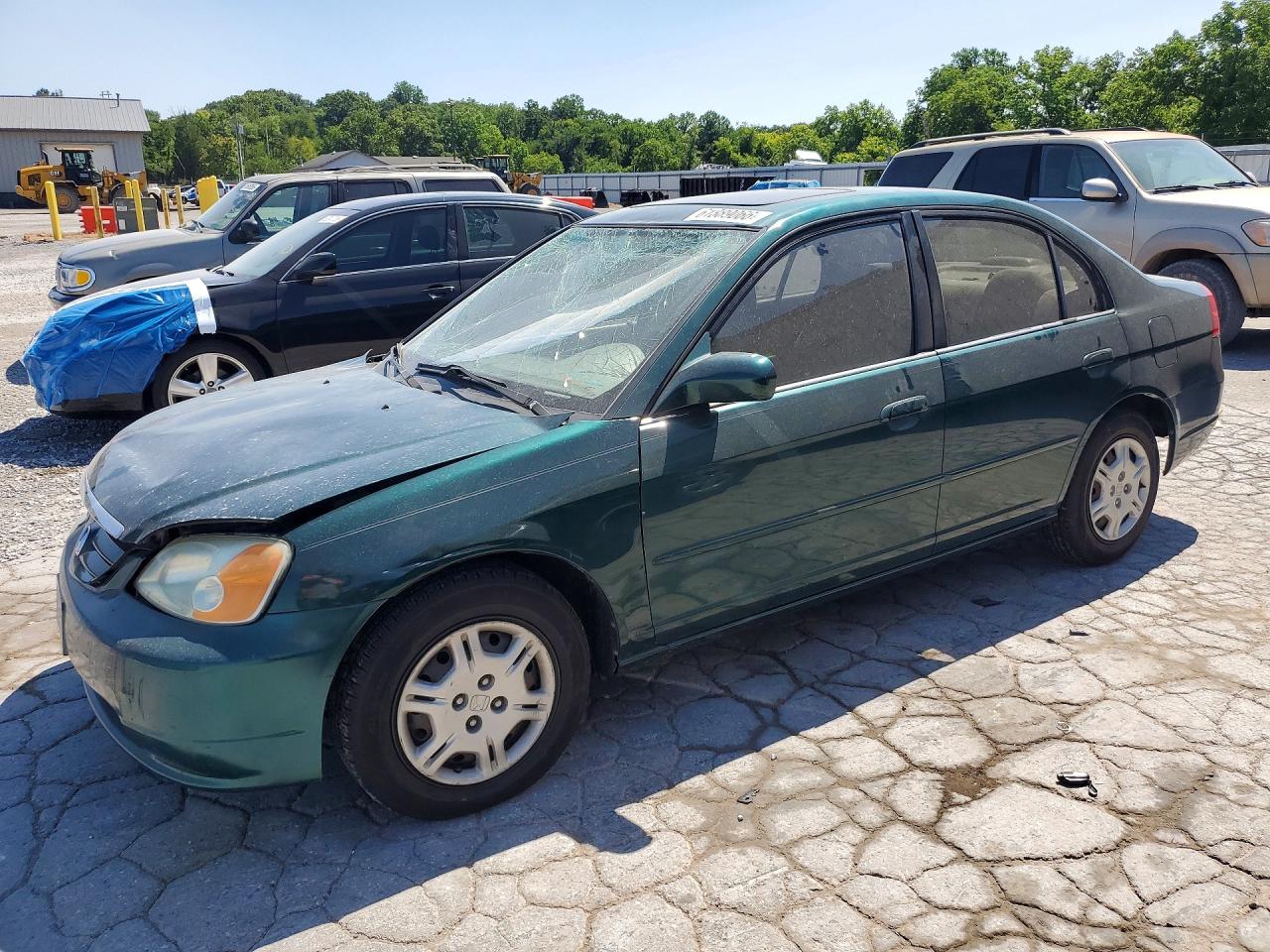 2002 Honda Civic Ex Green vin: 1HGES26742L009741