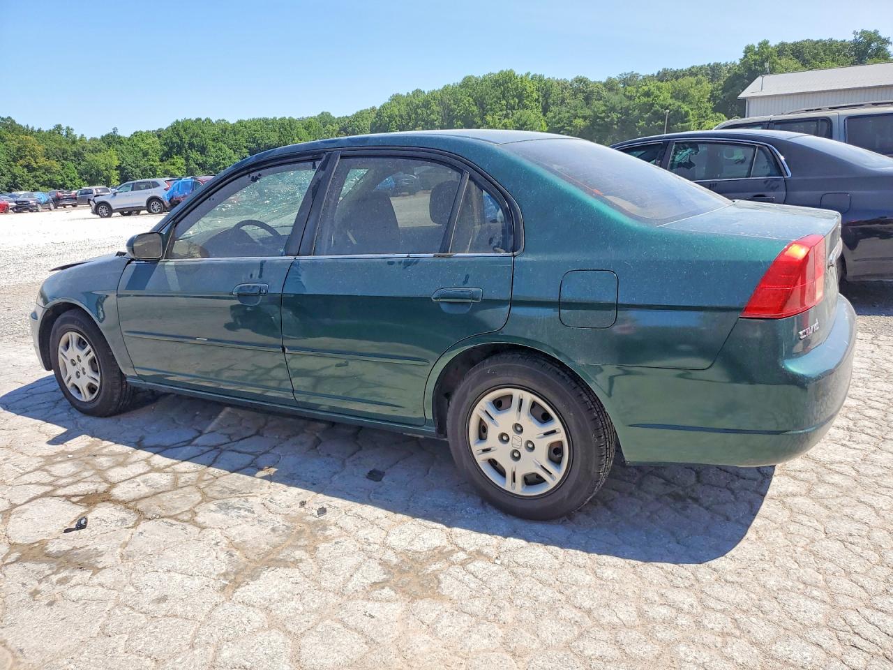 2002 Honda Civic Ex Зеленый vin: 1HGES26742L009741