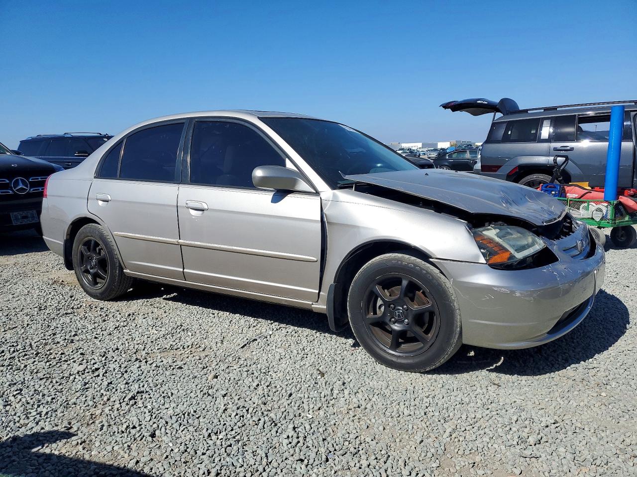 2002 Honda Civic Ex Tan vin: 1HGES26742L043758