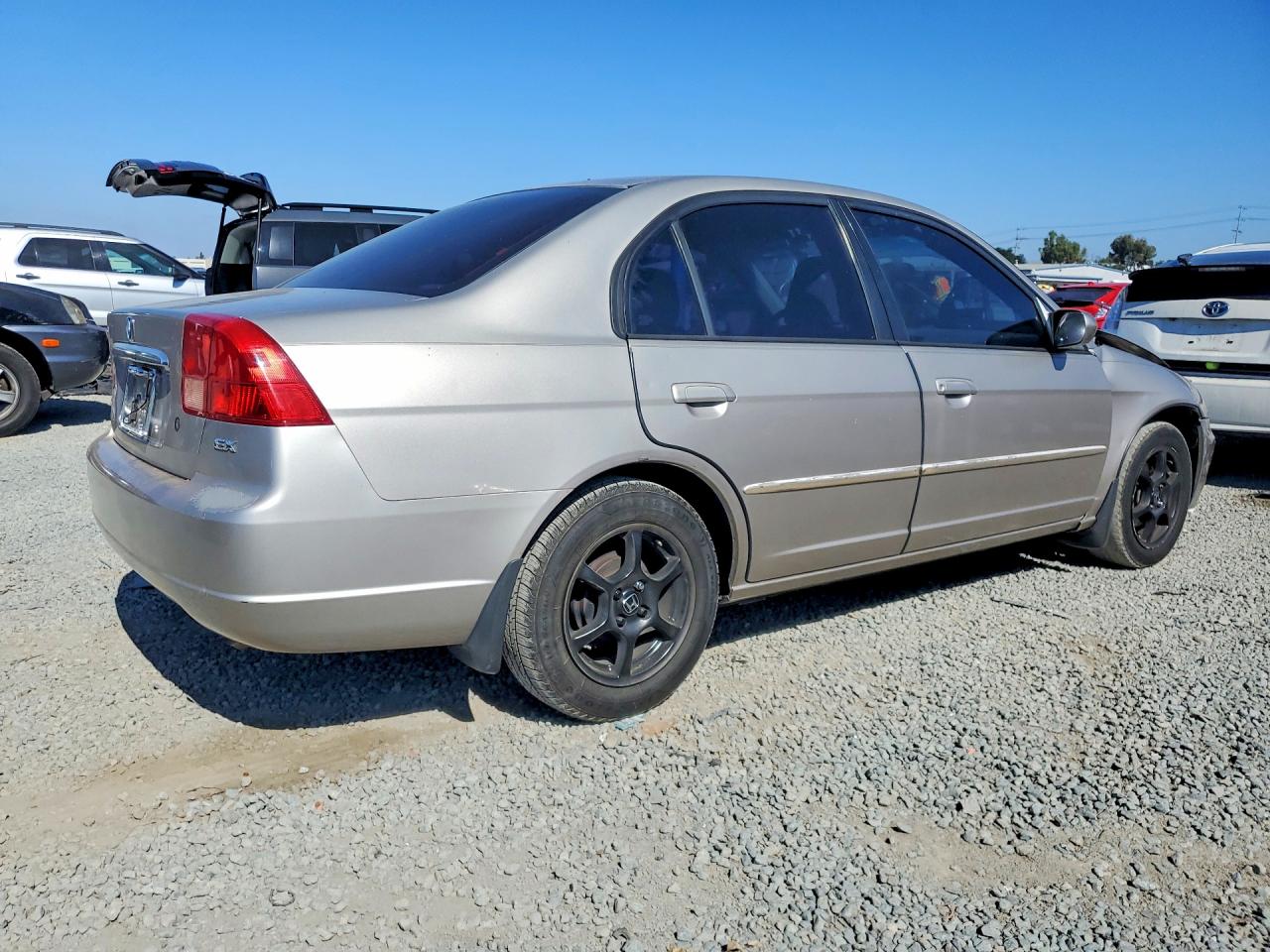 2002 Honda Civic Ex Tan vin: 1HGES26742L043758