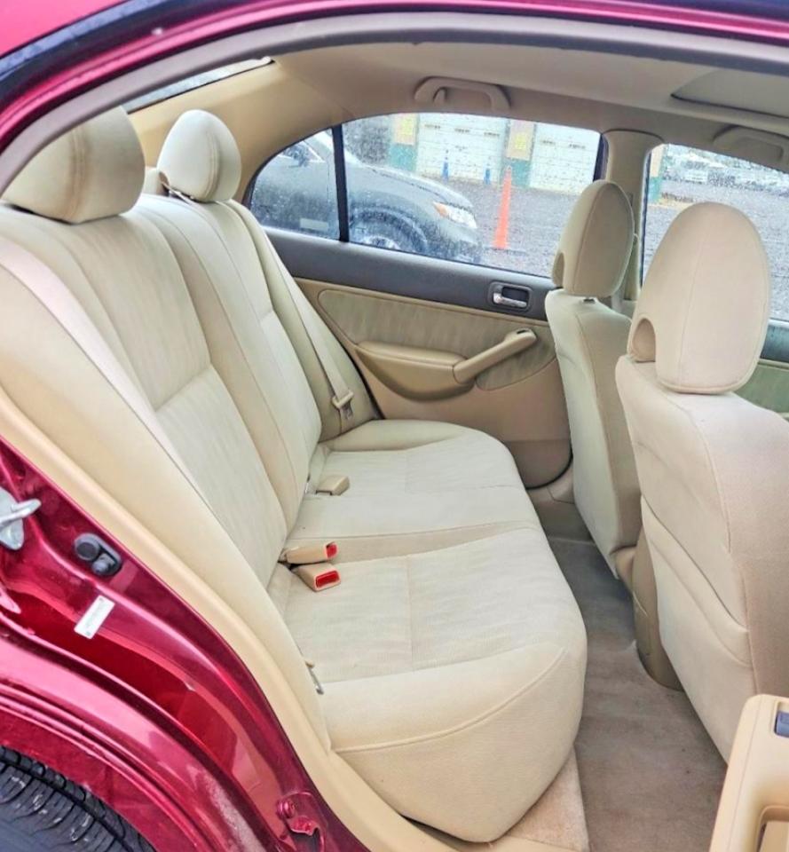 2003 Honda Civic Ex Burgundy vin: 1HGES26743L008221
